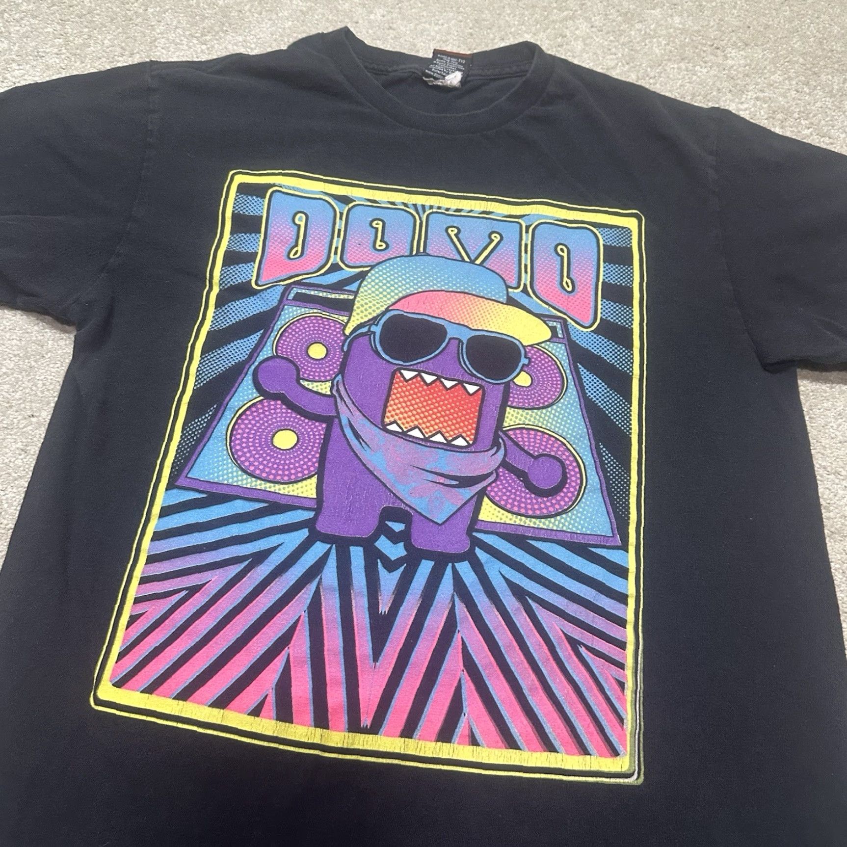 Vintage VINTAGE Domo T Shirt Mens Medium Black Graphic Print Crew Neck Short Sleeve Shirt Mens Size US M / EU 48-50 / 2 - 3 Thumbnail