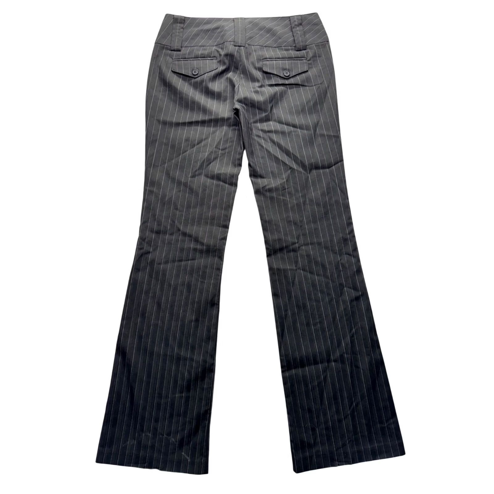 Vintage Joe Benbasset Dress Pants Pinstripe Gray With Zipper Pockets Women M Pants Size 32" / US 10 / IT 46 - 2 Thumbnail