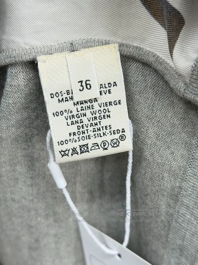 Hermes Hermes Silk and Wool Blend Patchwork Cardigan Jacket Size XS / US 0-2 / IT 36-38 - 4 Thumbnail