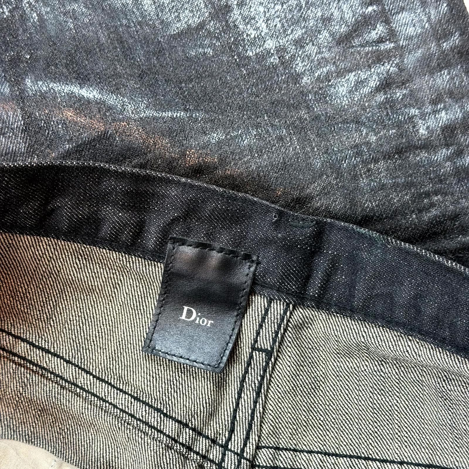 Dior AW03 Dior Homme Black Luster Denim Size US 30 / EU 46 - 6 Thumbnail