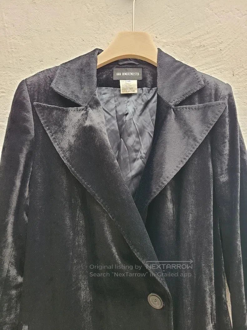 Ann Demeulemeester ann demeulemeester velvet outerwear coat . Size US M / EU 48-50 / 2 - 6 Thumbnail