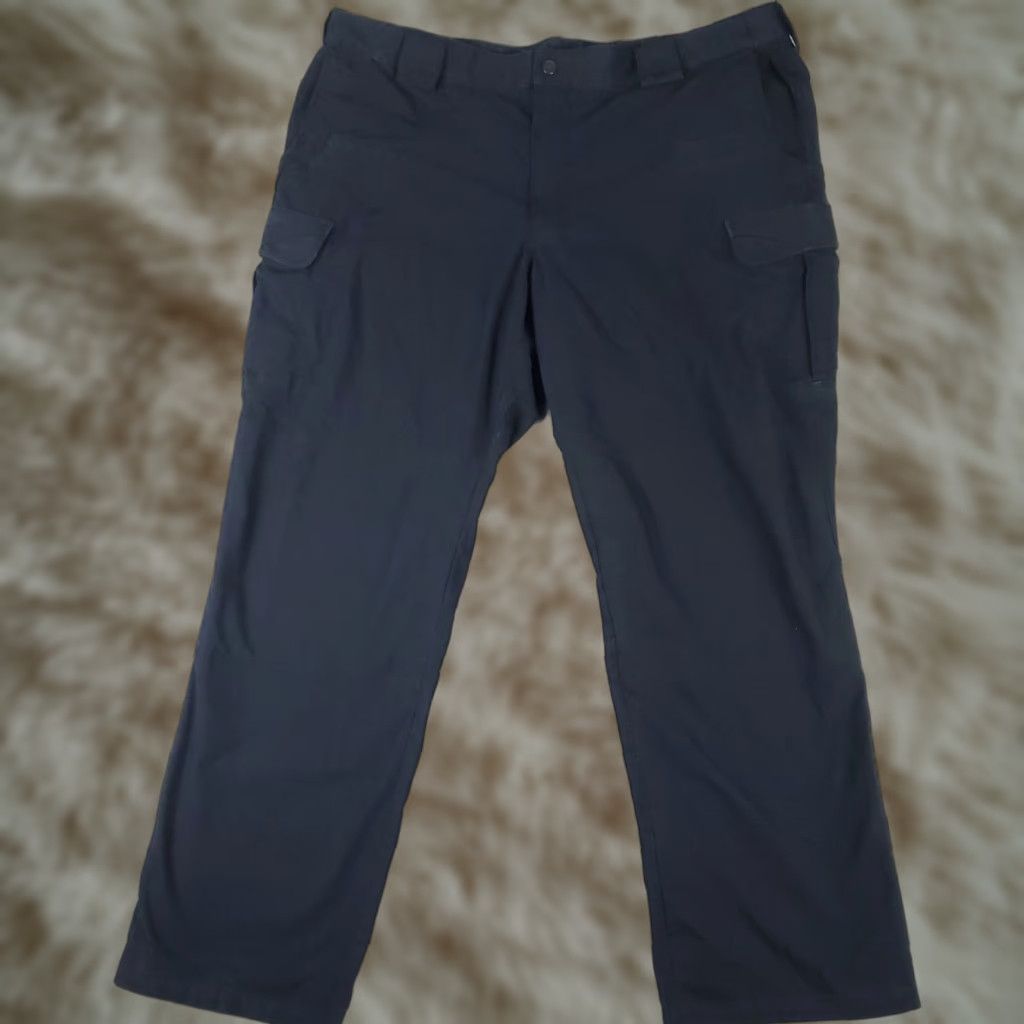 Vintage 5.11 Tactical Series Pants Mens Size 42x30 Navy Blue Cargo Pocket Trousers Flat Front Regular Size US 42 / EU 58 - 1 Thumbnail