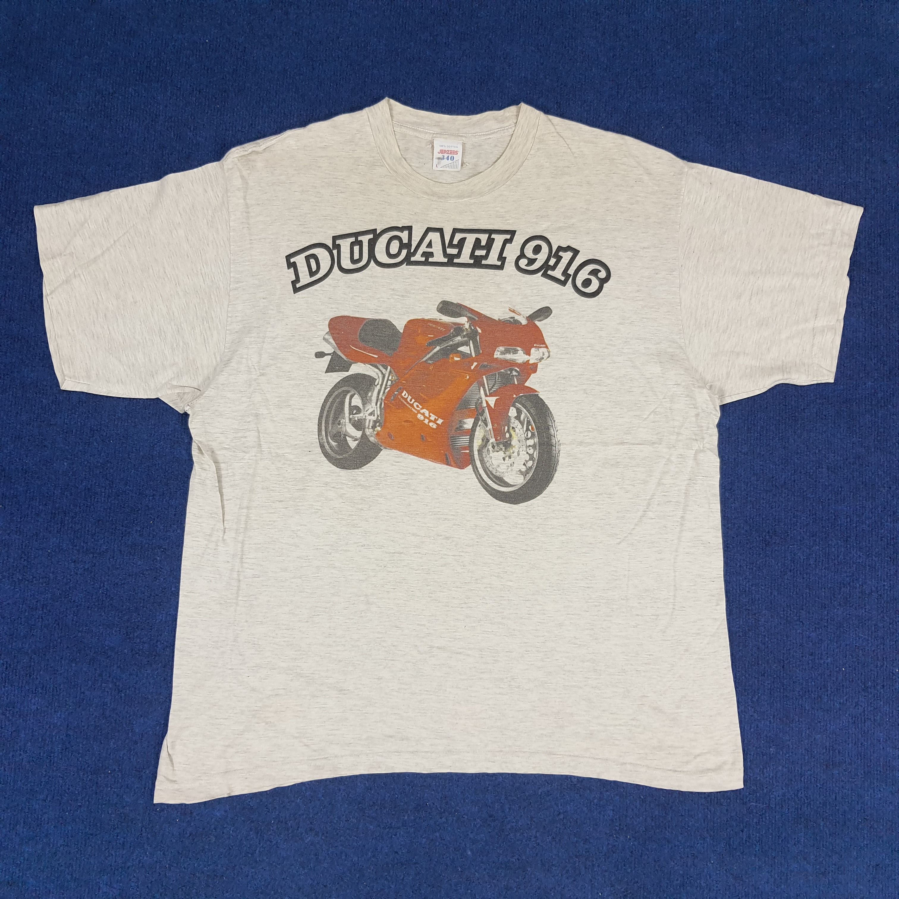 Ducati × Vintage Vintage Ducati 916 Superbikes Racing T-shirt Size US XL / EU 56 / 4 - 1 Thumbnail