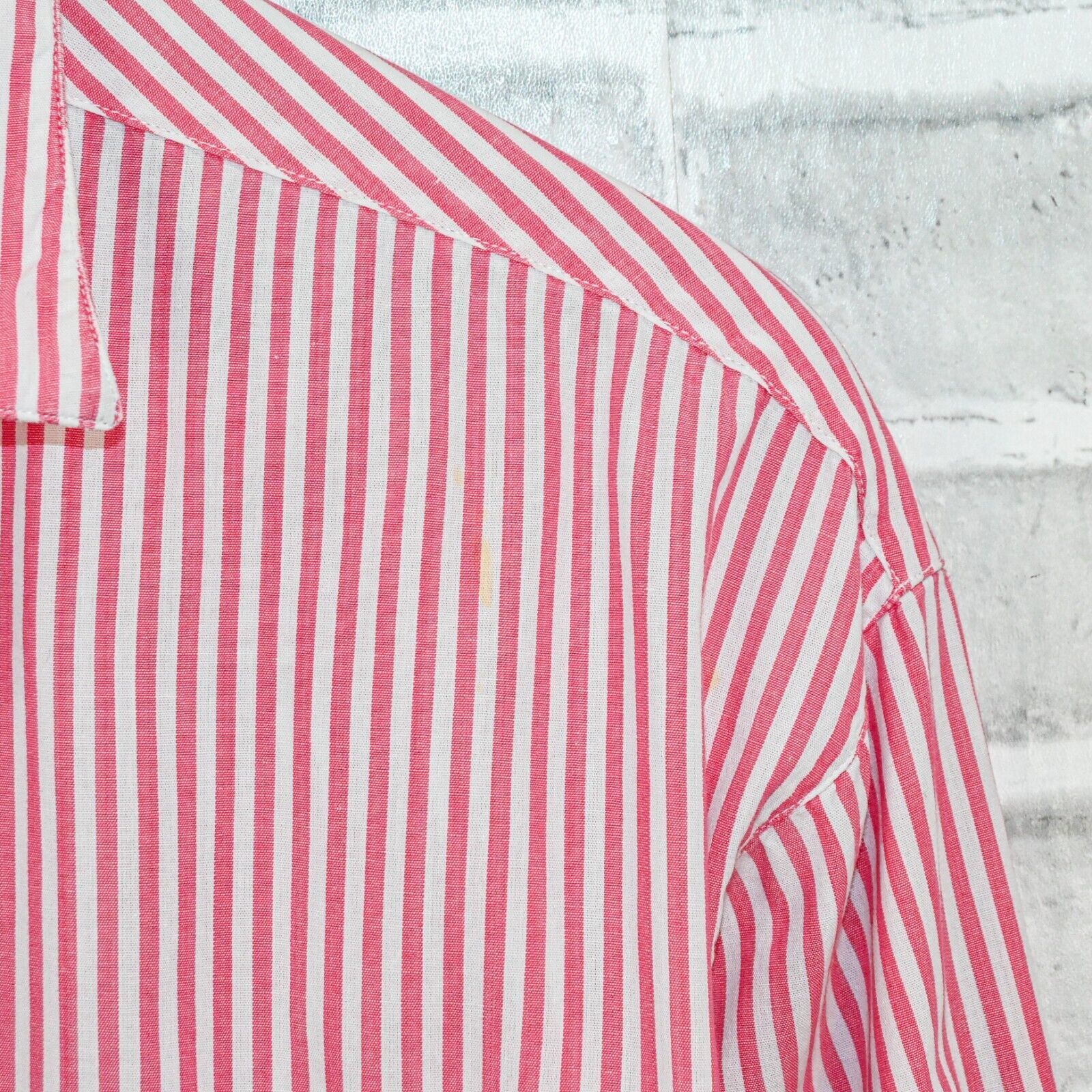 Willis & Geiger Vtg Willis & Geiger Women's Button up Shirt in Pink Striped Size M / US 6-8 / IT 42-44 - 7 Thumbnail