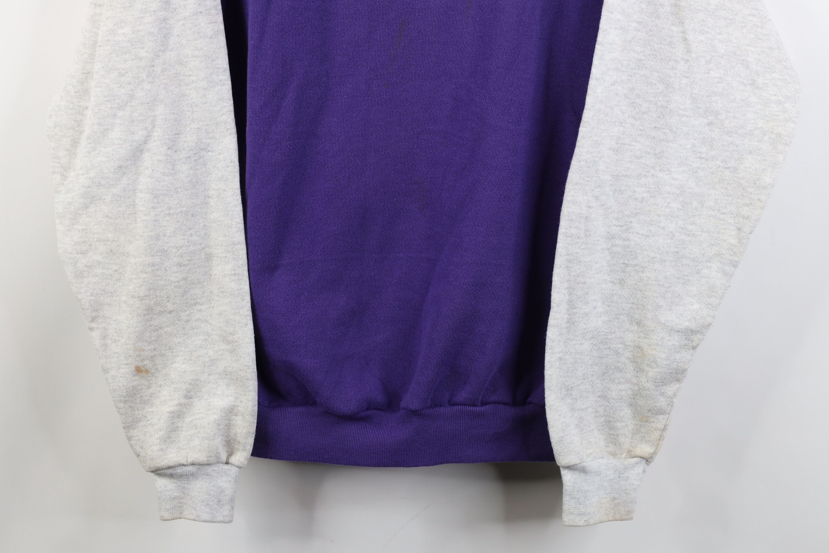 Vintage Vintage 90s Streetwear Blank Raglan Crewneck Sweatshirt USA Size L / US 10 / IT 46 - 3 Thumbnail