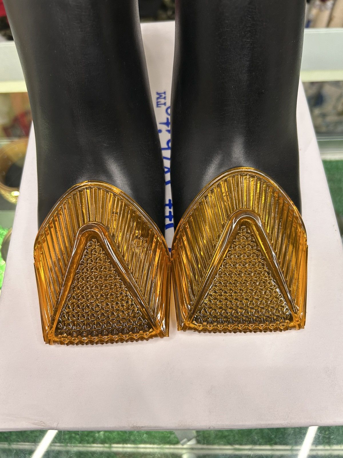 Off-White Off-White Womens Lunar Mule Black Orange Pre-Owned Size 9 Size US 9 / IT 39 - 3 Thumbnail