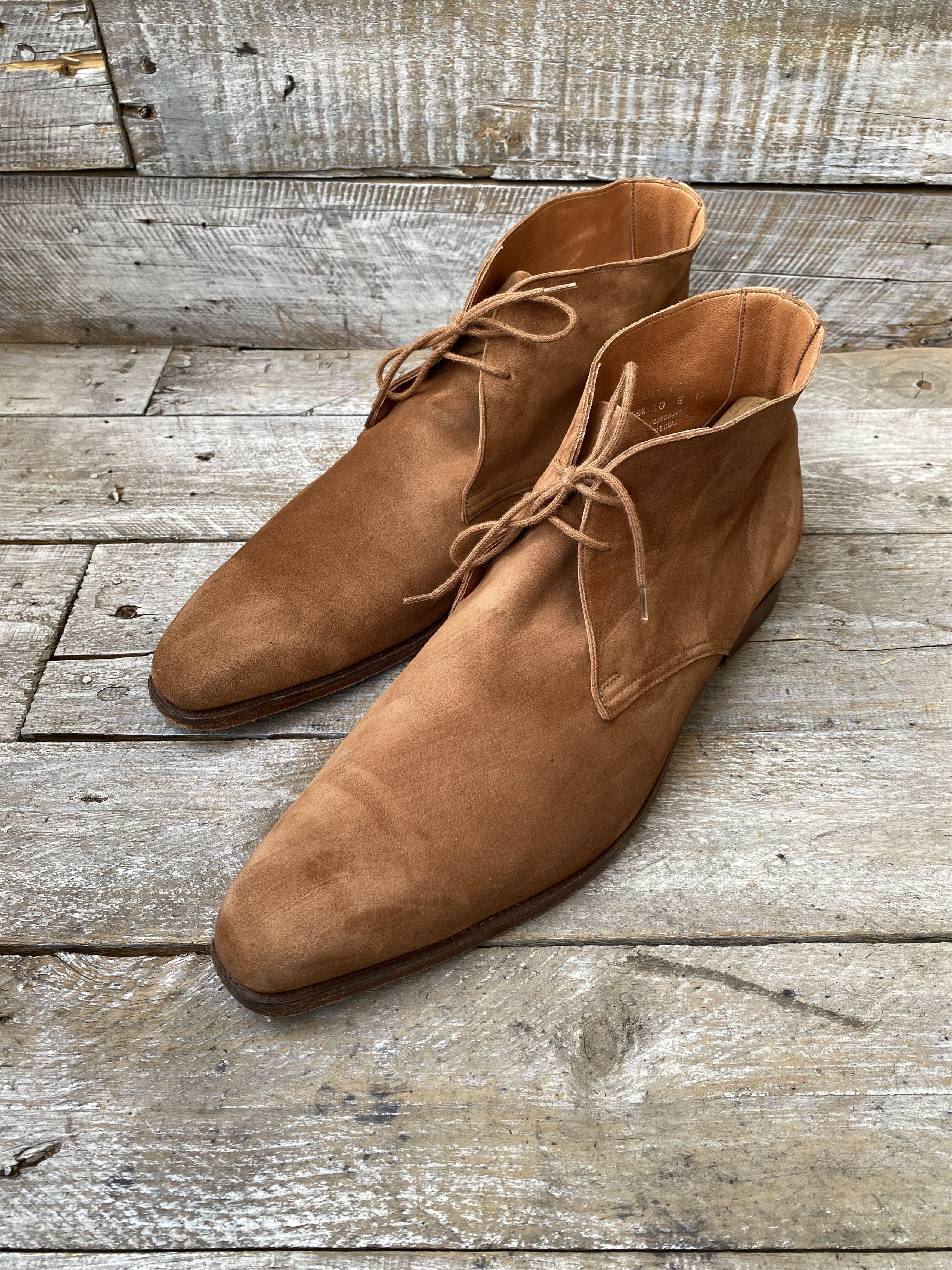 Crockett & Jones Crockett and jones chukka brown suede leather boots uk10E Size US 11 / EU 44 - 2 Thumbnail