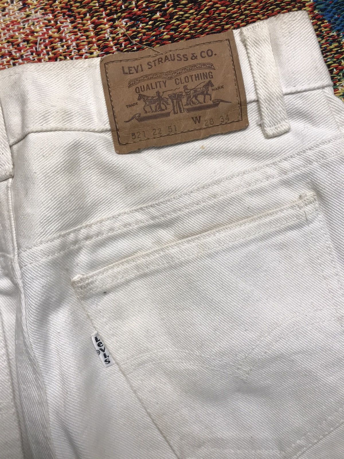 Levi's Vintage Levi’s 521 white tab denim Size US 28 / EU 44 - 12 Thumbnail