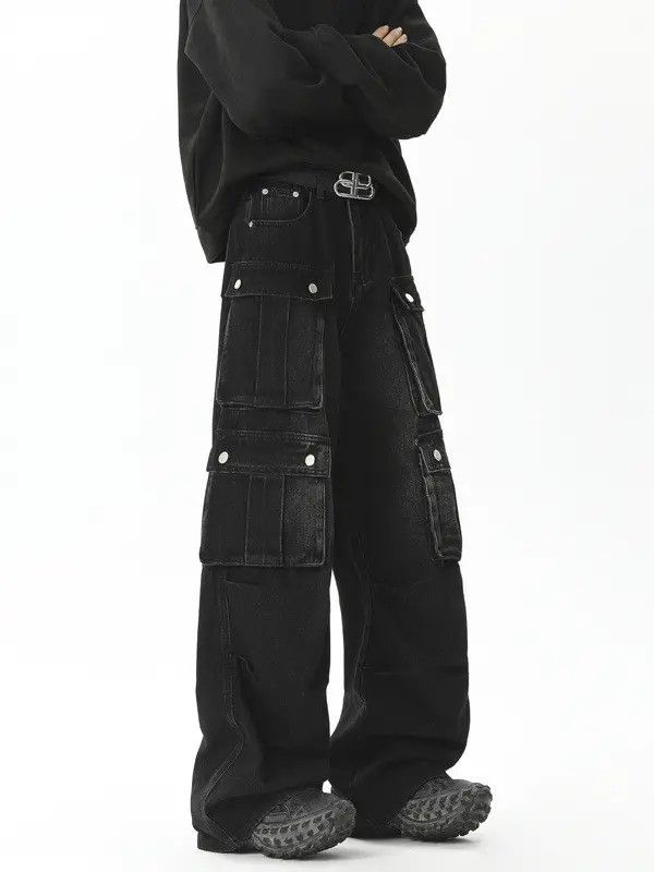 Japanese Brand × Jean Retro loose casual pocket jeans Size US 32 / EU 48 - 4 Thumbnail