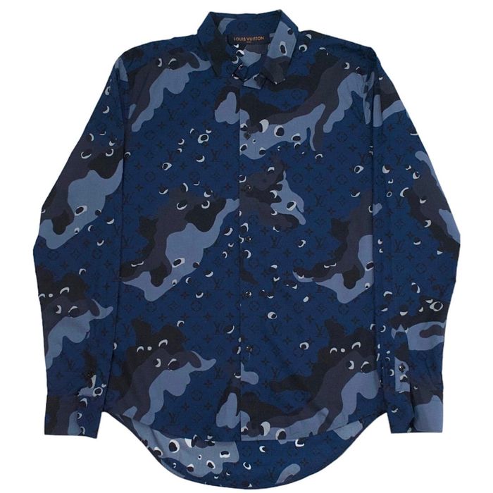 Louis Vuitton Louis Vuitton Camouflage DNA Button Up Shirt | Grailed