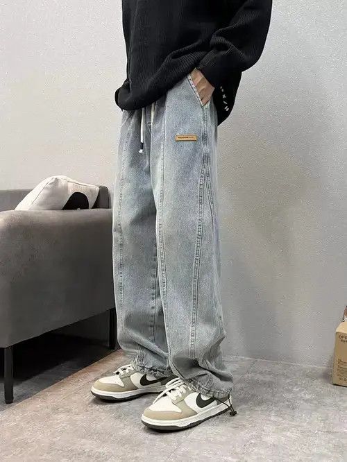 Japanese Brand Vintage straight leg pants loose fitting jeans Size US 32 / EU 48 - 4 Thumbnail