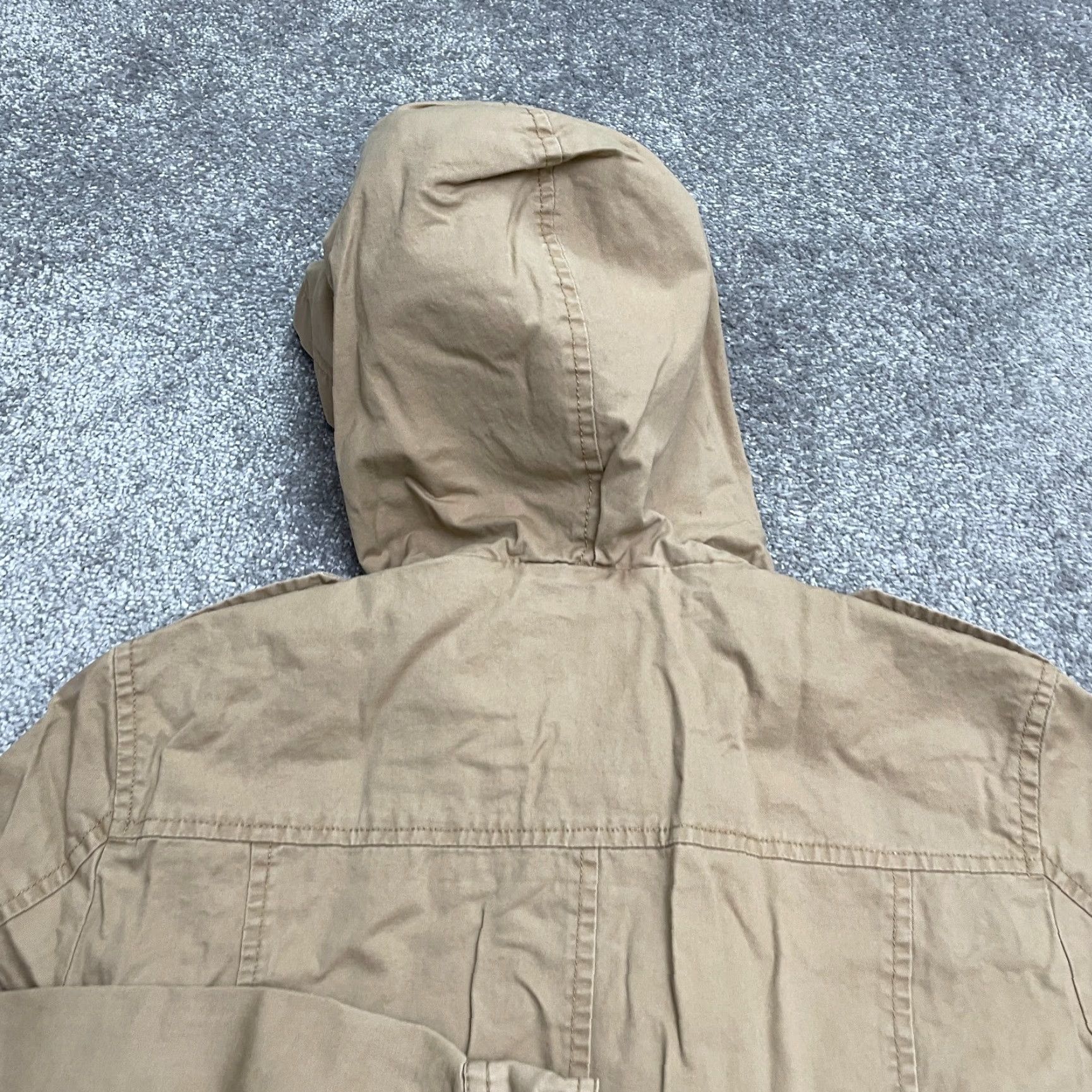 Forever 21 FOREVER 21 Cargo Hoodie Jacket Women M Brown Cotton Full Zip Outdoor Casual Size M / US 6-8 / IT 42-44 - 4 Thumbnail