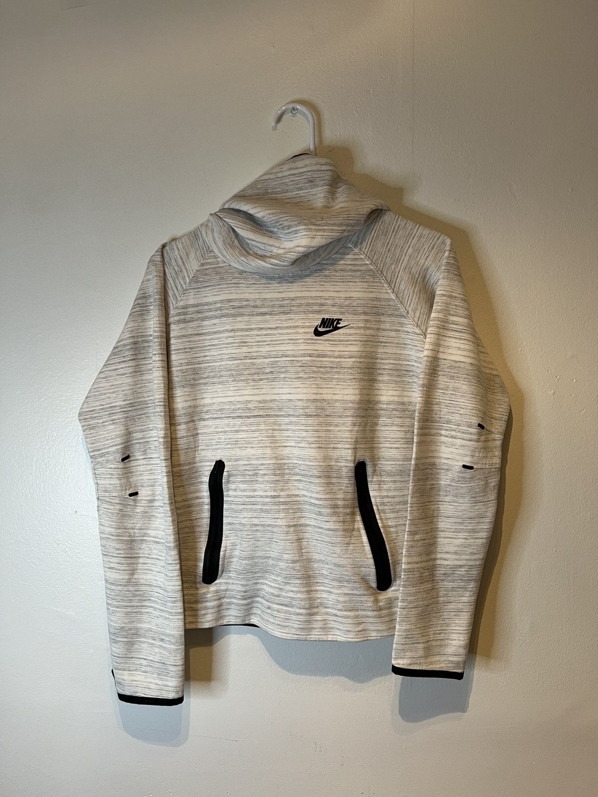 Nike Nike Heather Gray Tech Fleece Long Hoodie Sweatshirt Size M Size M / US 6-8 / IT 42-44 - 1 Thumbnail