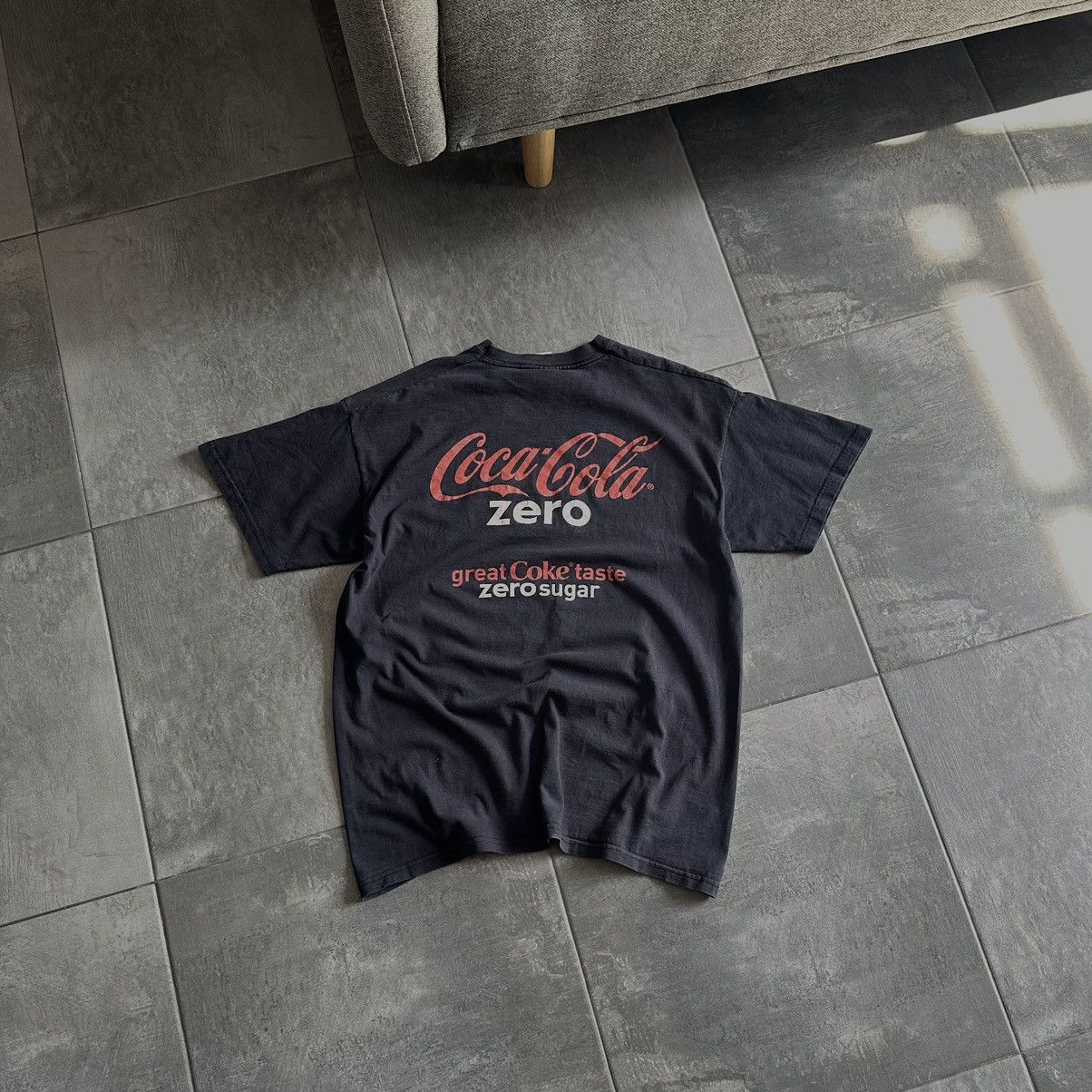 Coca Cola × Vintage Vintage Coca-Cola Zero T-shirts Big Logo Y2K Style USA 00s Size US M / EU 48-50 / 2 - 3 Thumbnail