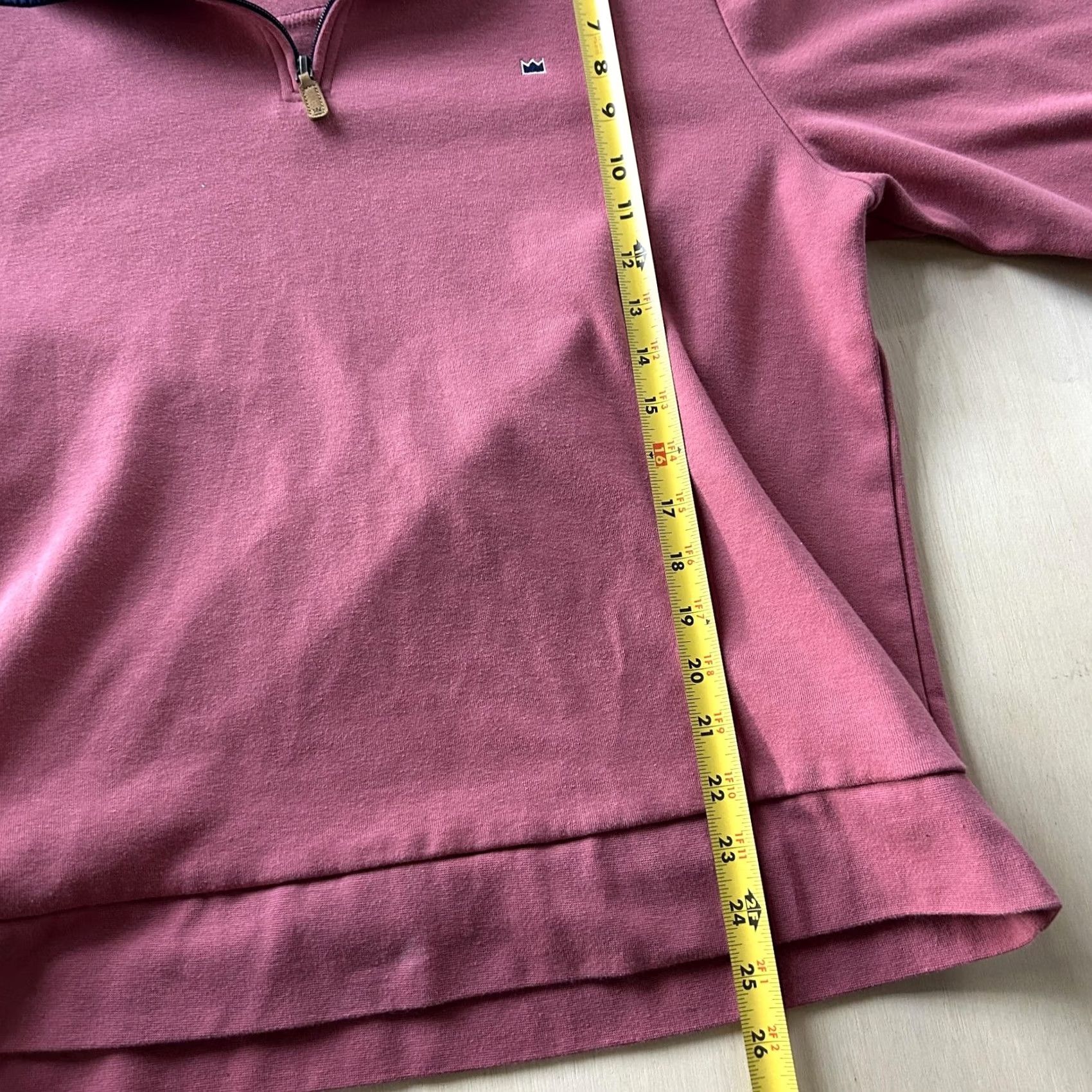 Vintage Crown & Ivy Sweatshirt Mens Large Pink 1/4 Zip Pullover Crown Logo Mock Neck Size US L / EU 52-54 / 3 - 5 Thumbnail