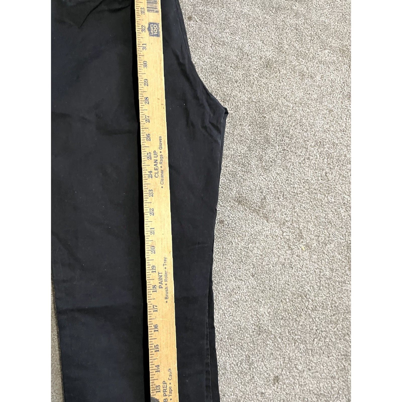 Tommy Hilfiger TOMMY HILFIGER Women's Pants Chino Size 6 Black Solid Print Size 28" / US 6 / IT 42 - 6 Thumbnail