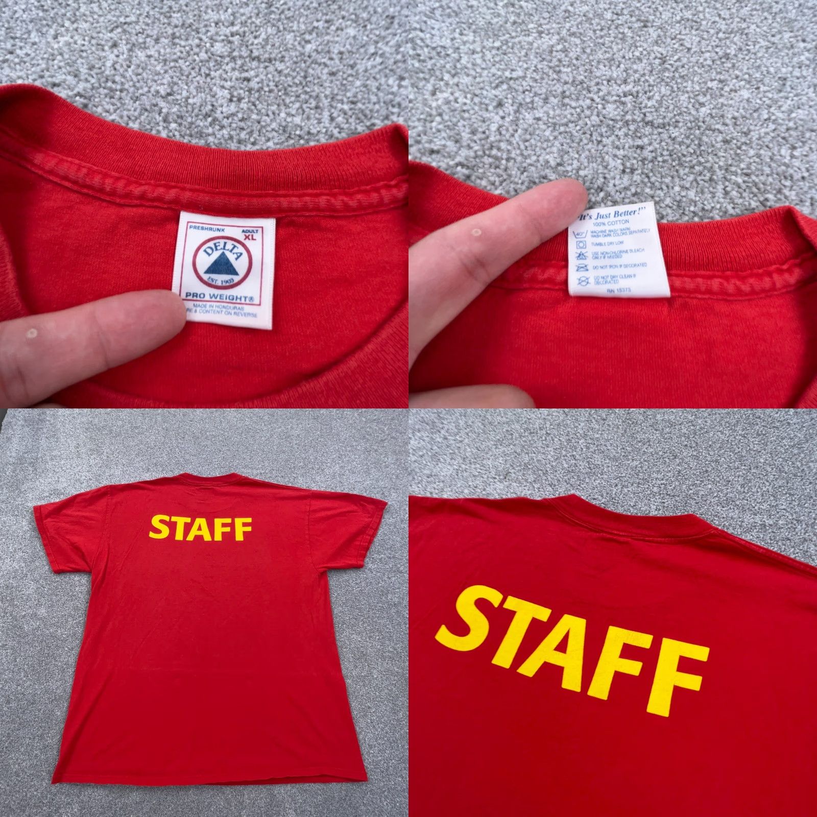 Delta VINTAGE Speed Boat Shirt Men XL Red USA 90s Tee Gulf Coast Run Racing Staff Size US XL / EU 56 / 4 - 8 Thumbnail