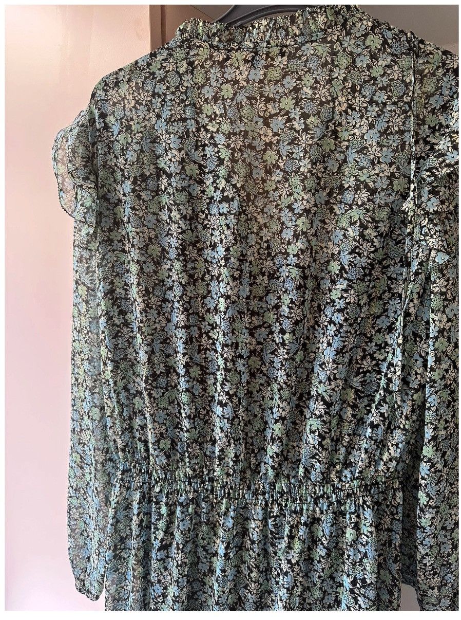 Maje New French Designer Floral Midi Dress Size M / US 6-8 / IT 42-44 - 9 Thumbnail