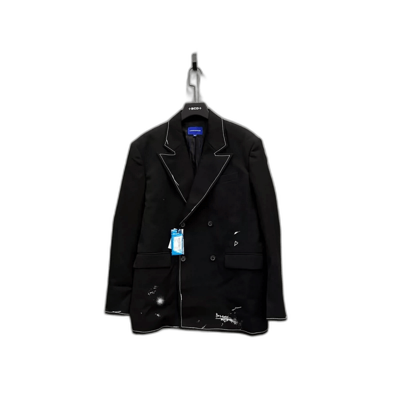Ader Error Black Graffiti Suit Jacket by ADER ERROR Size US M / EU 48-50 / 2 - 1 Thumbnail