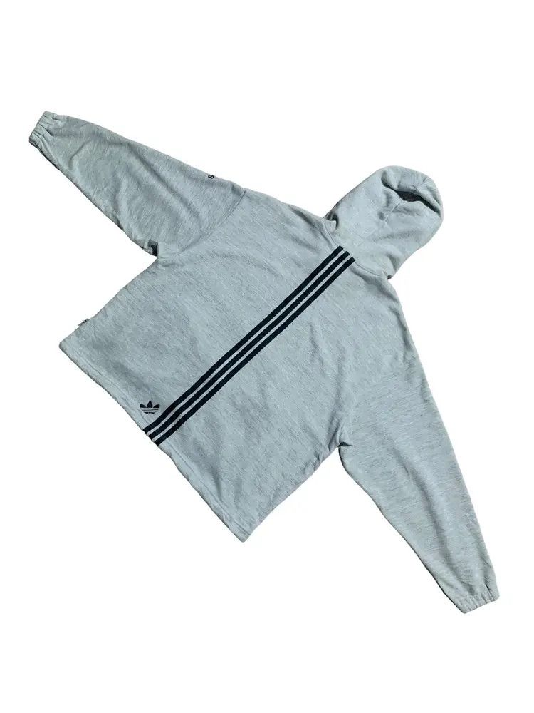 Adidas Vintage adidas back stripes pullover boxy hoodie Size US M / EU 48-50 / 2 - 2 Thumbnail
