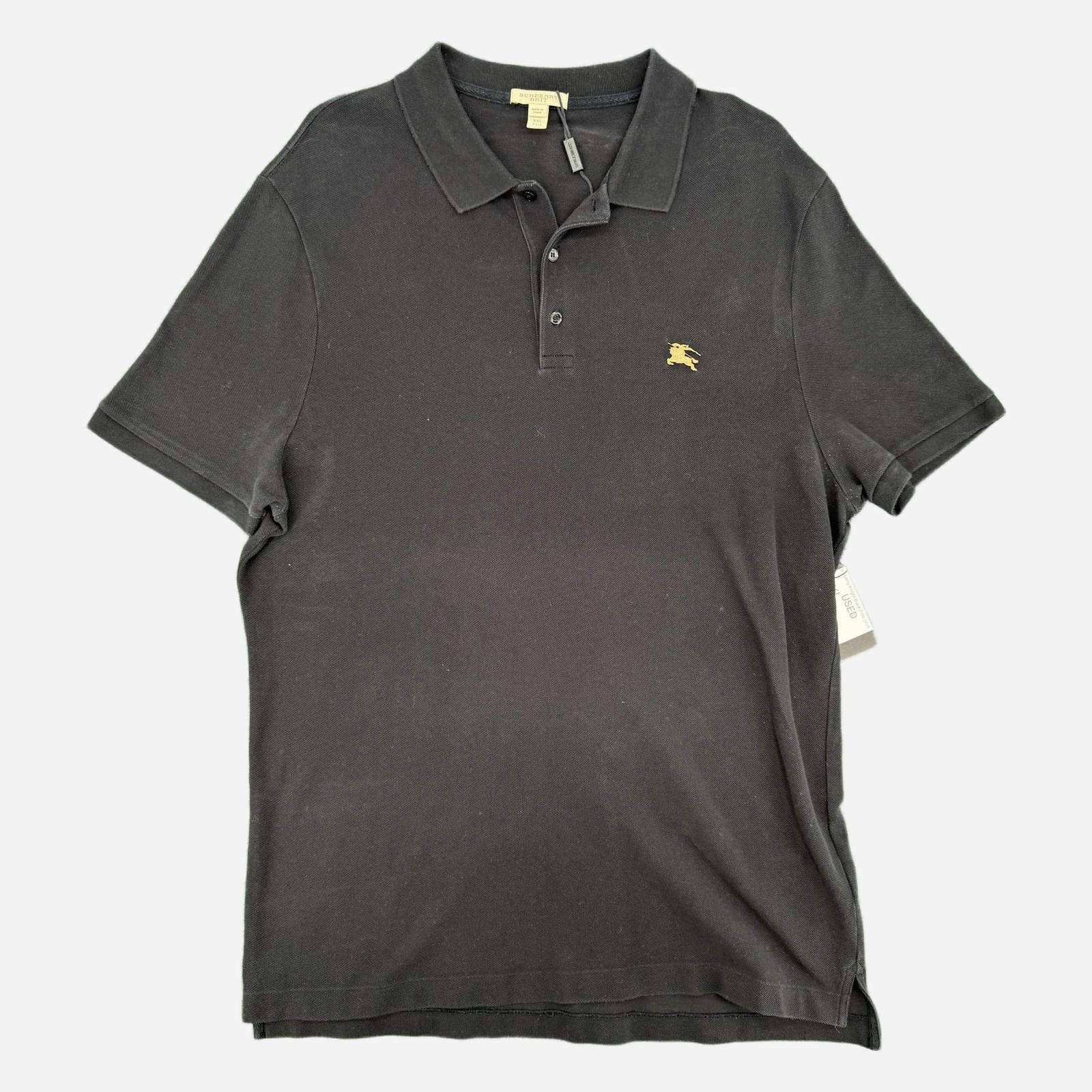 Burberry Burberry Knight Black Polo Shirt XXL Used Size US XXL / EU 58 / 5 - 1 Thumbnail