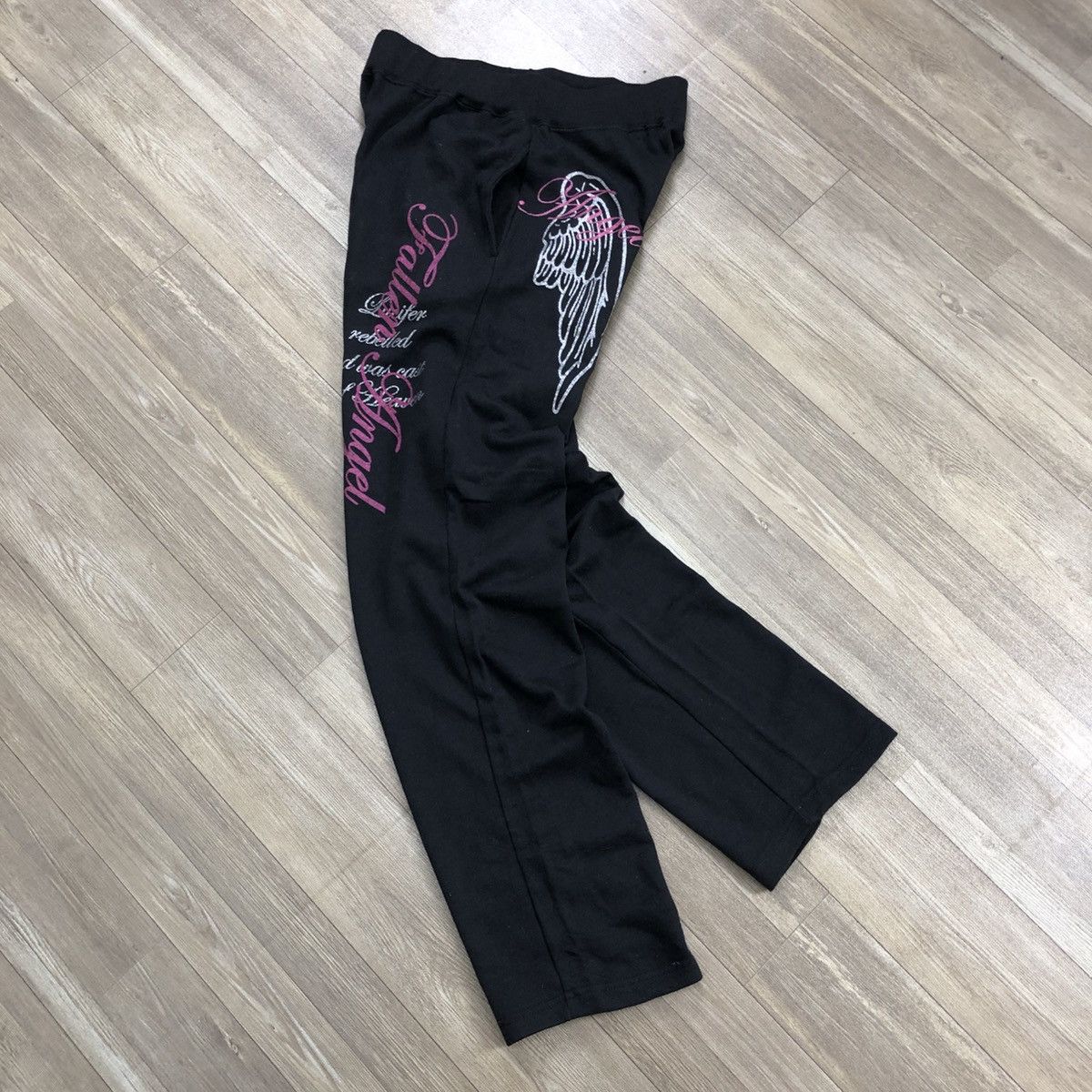 Angel Fallen Wings Tribal Poem Lgb Goa Gothic Jogger Pants