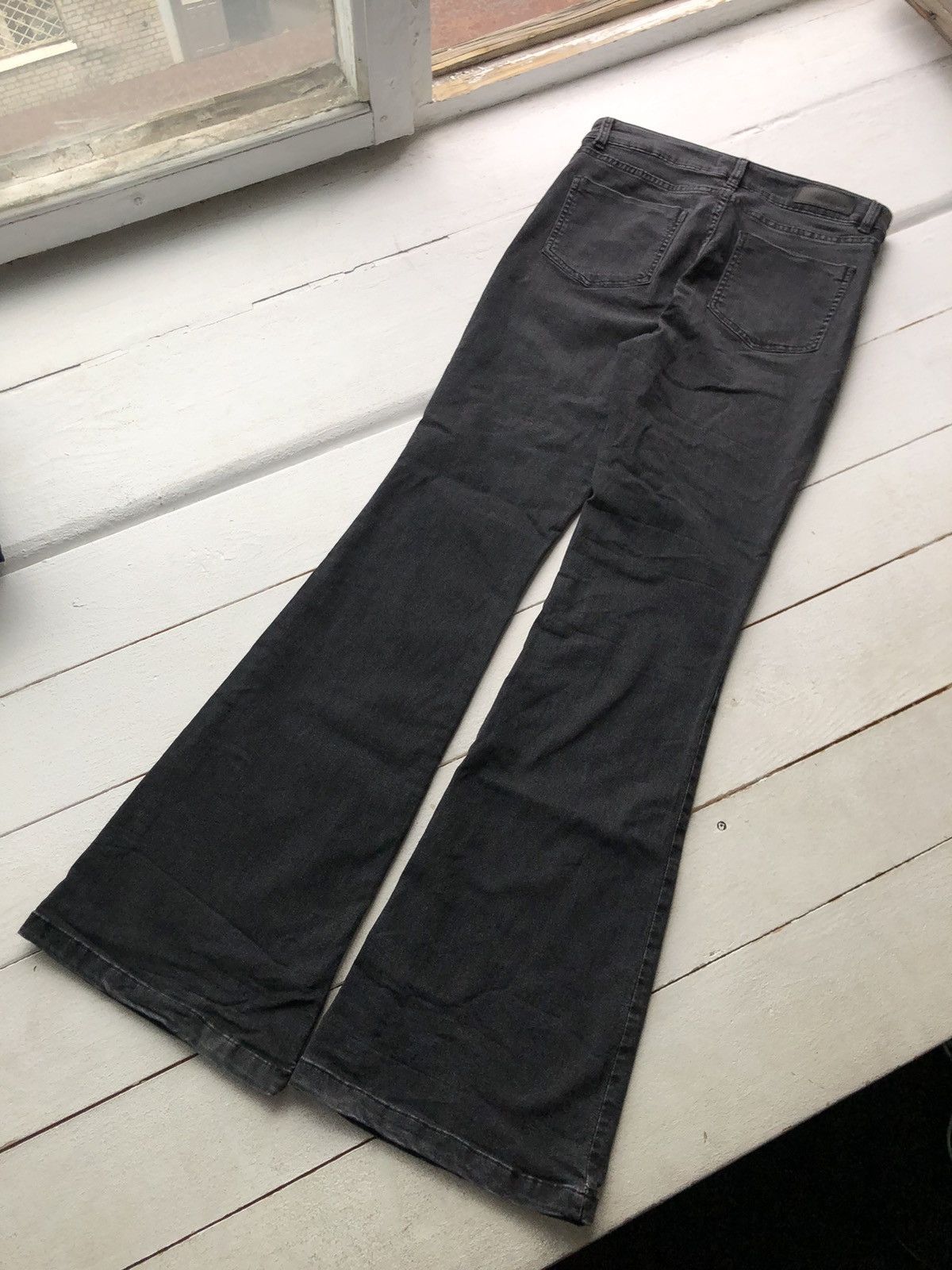 If Six Was Nine NAF NAF Vintage Bell Bottom Y2K Opium Gothic Pants Size 32" / US 10 / IT 46 - 2 Thumbnail