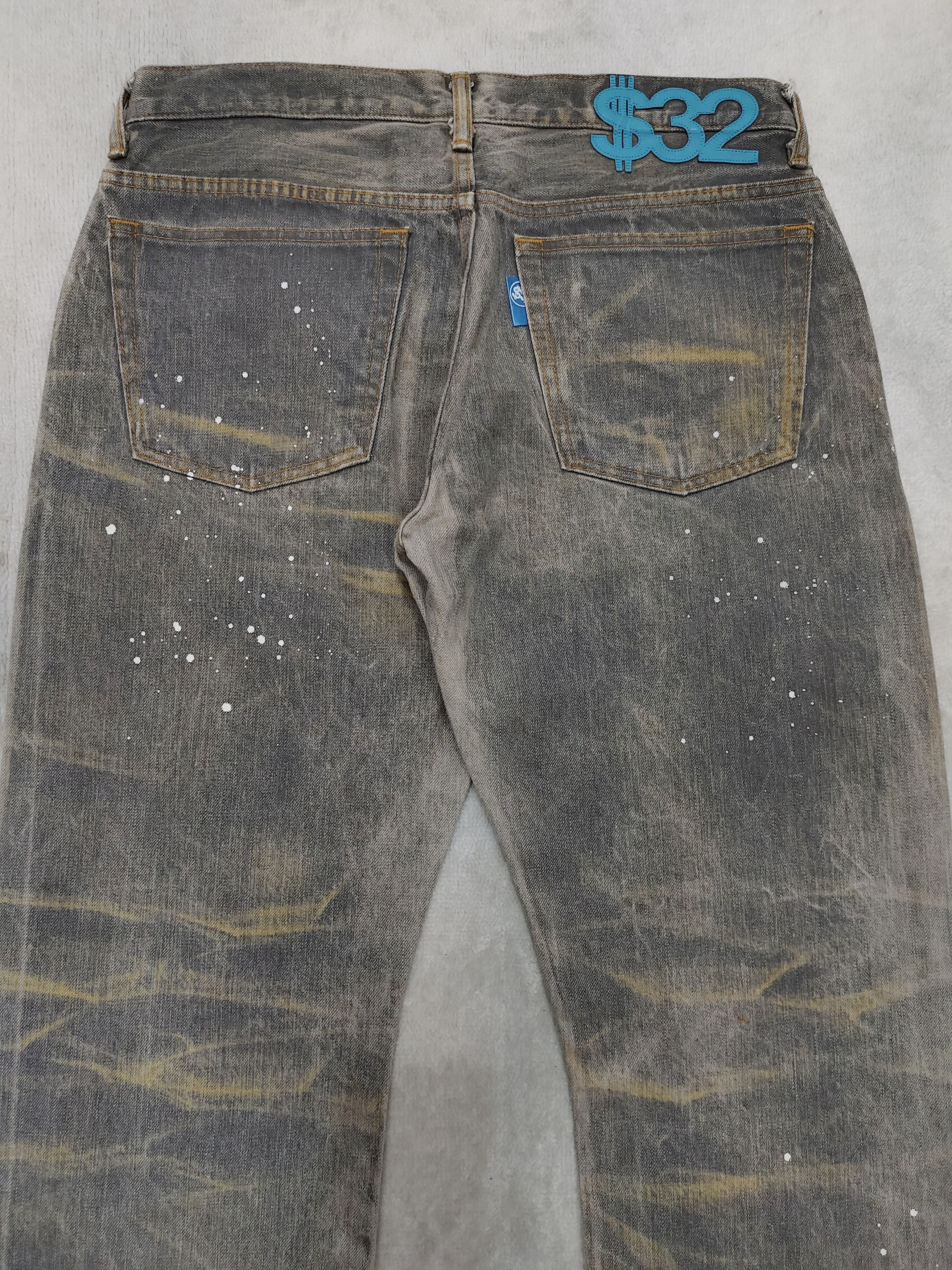 PHENOMENON 90s Swagger- Street Archive Dollar Pacth Mud Wash Jeans Size US 32 / EU 48 - 5 Thumbnail