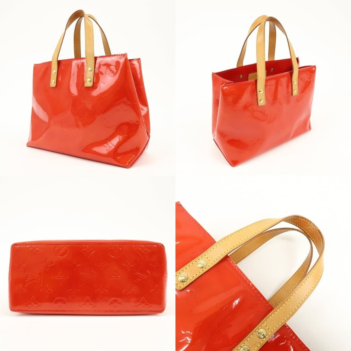 Louis Vuitton Louis Vuitton Monogram Vernis Lead PM Tote Red Size ONE SIZE - 3 Thumbnail