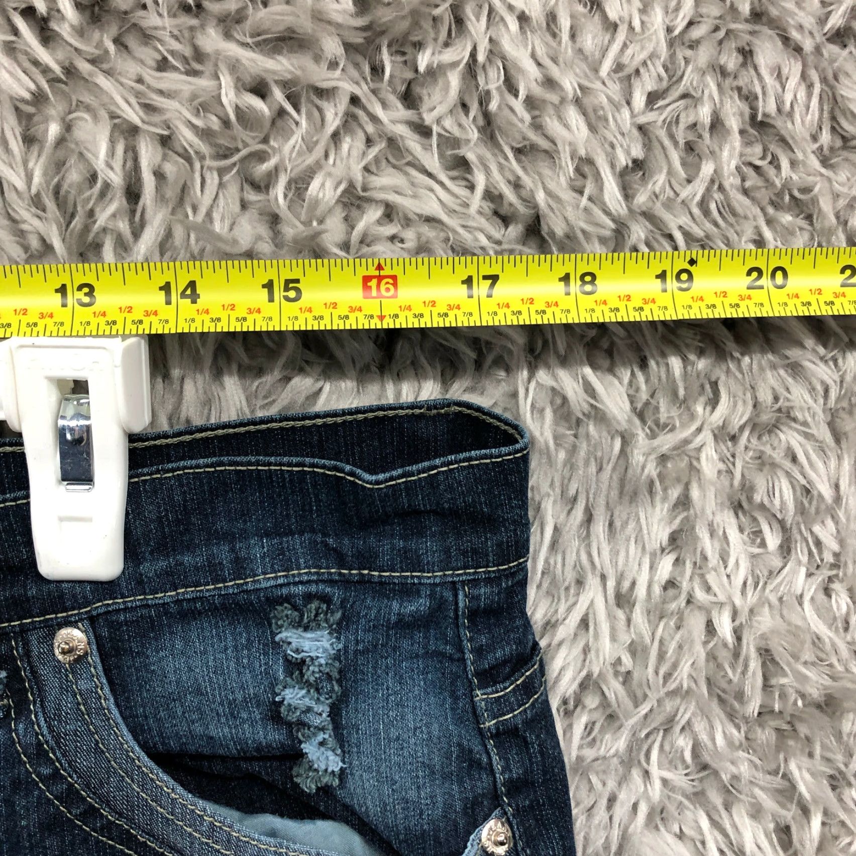 Denime Neeso Jeans Size 16 Womens Mid Rise Dark Wash Blue Denim Straight Leg Jeans Size 38" / US 16 / IT 52 - 2 Thumbnail