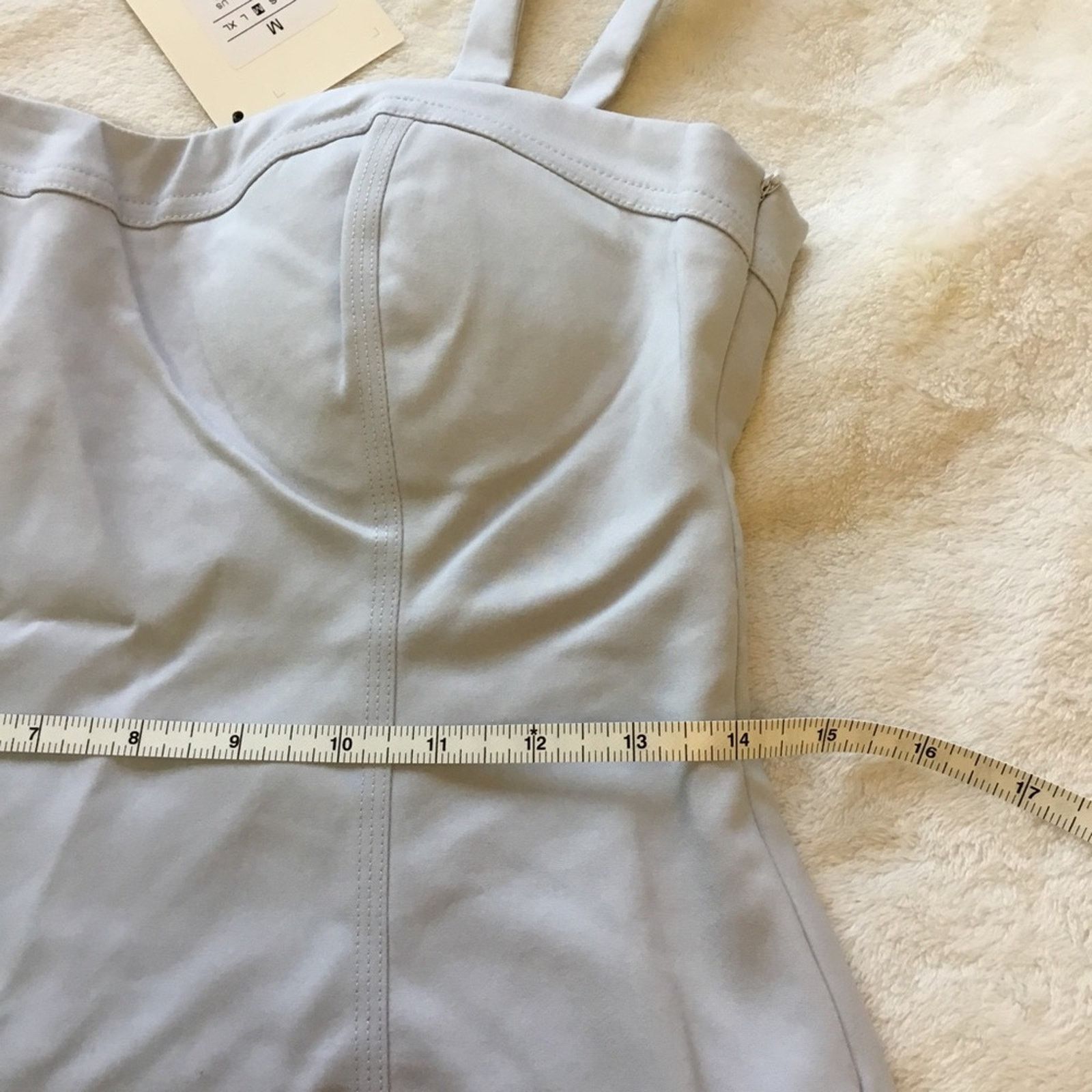 Other Love Bonito Baby Blue Armelle Panel Bustier Top Size M / US 6-8 / IT 42-44 - 16 Thumbnail