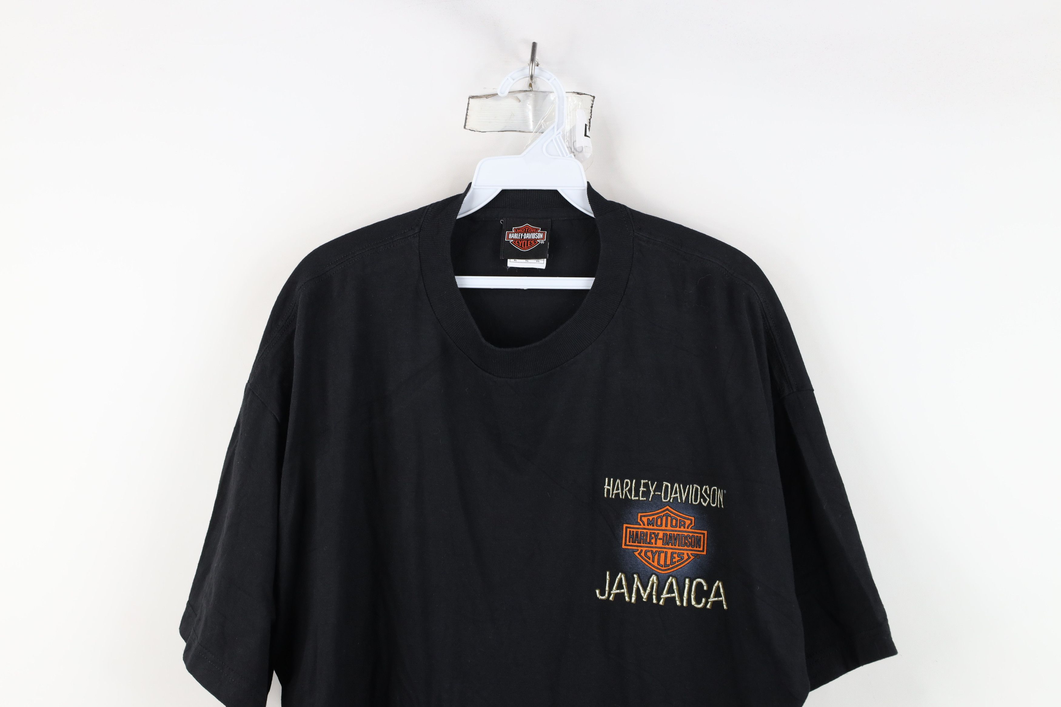 Harley Davidson × Vintage Vintage Y2K Harley Davidson Jamaica Big Logo T-Shirt Size US XL / EU 56 / 4 - 2 Thumbnail