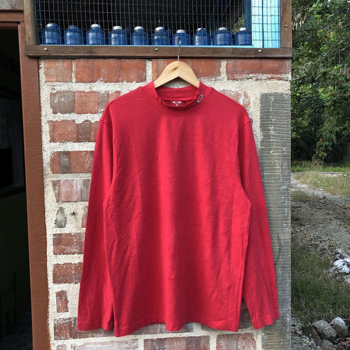 Oakley Vintage 90s Oakley Mock Neck Long Sleeve 🍒 Size US M / EU 48-50 / 2 - 3 Thumbnail