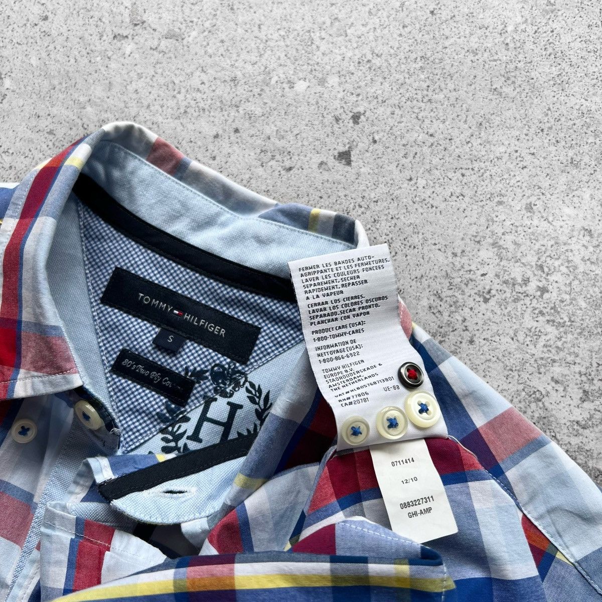 Designer × Tommy Hilfiger Tommy Hilfiger Multicolor Plaid Long Sleeve Button Shirt Size US S / EU 44-46 / 1 - 9 Thumbnail