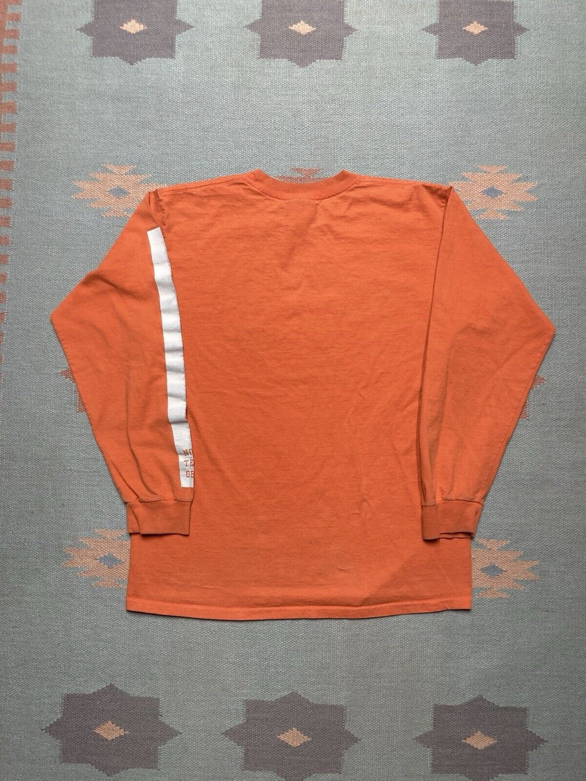 Nike × Vintage Vtg t shirt Nike athletic department y2k orange adult medium Size US M / EU 48-50 / 2 - 2 Thumbnail
