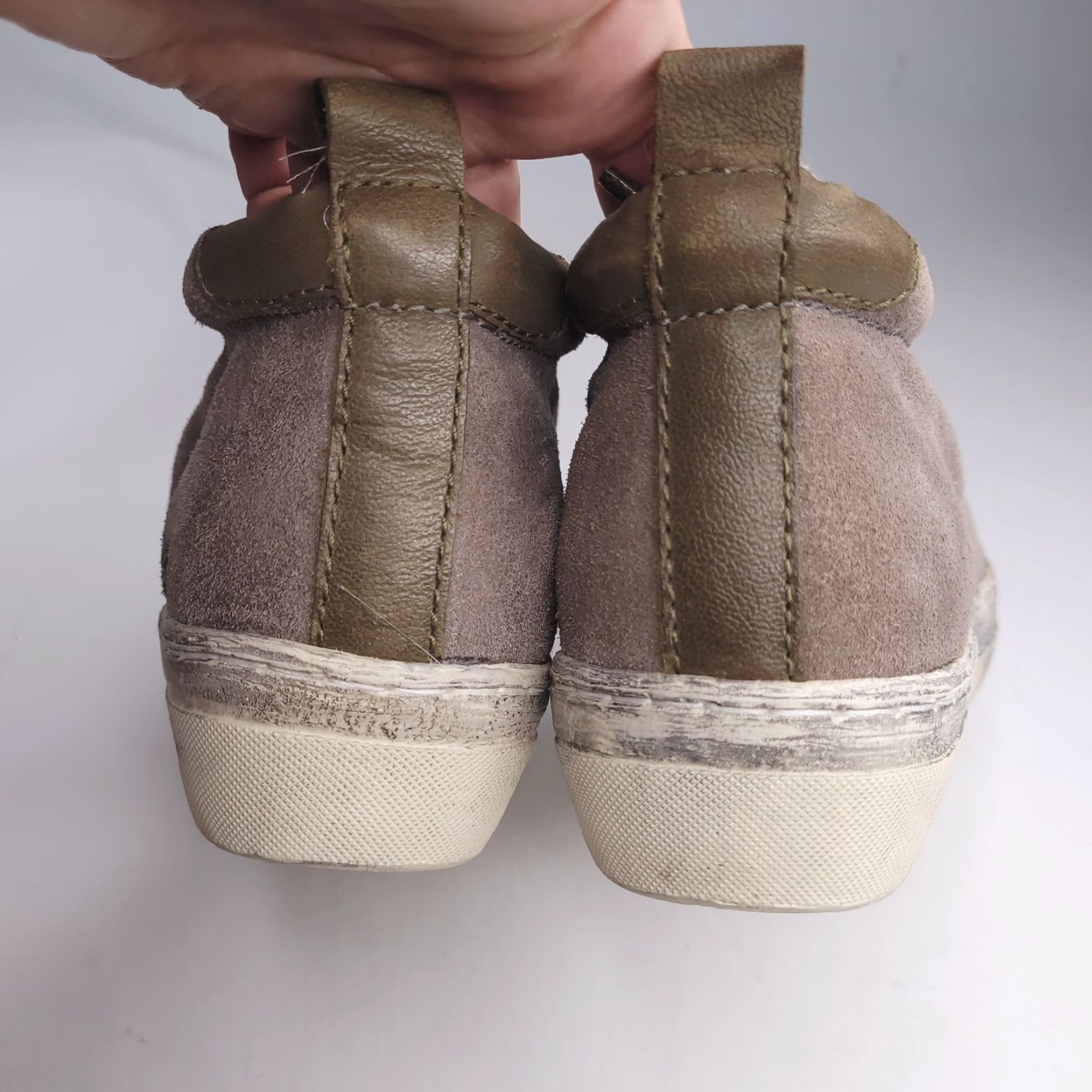 Vintage OTBT Women's Bootie Gray Flat 8M Leather Boots Casual Platform New OTBT Size US 8 / IT 38 - 5 Thumbnail