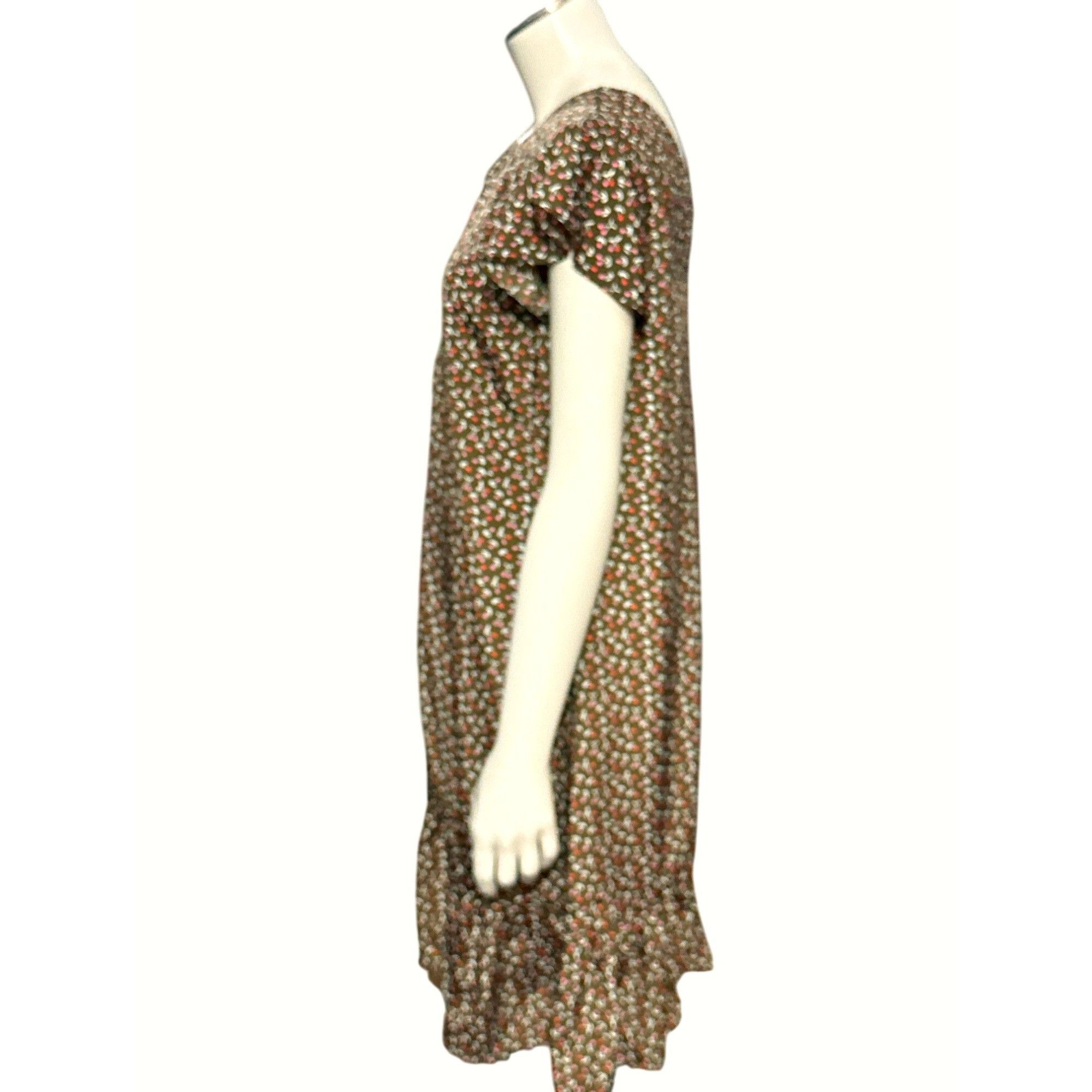 Other CCC Vintage Style Floral Print Dress Ruffle Hem Cap Sleeves Size S / US 4 / IT 40 - 2 Thumbnail