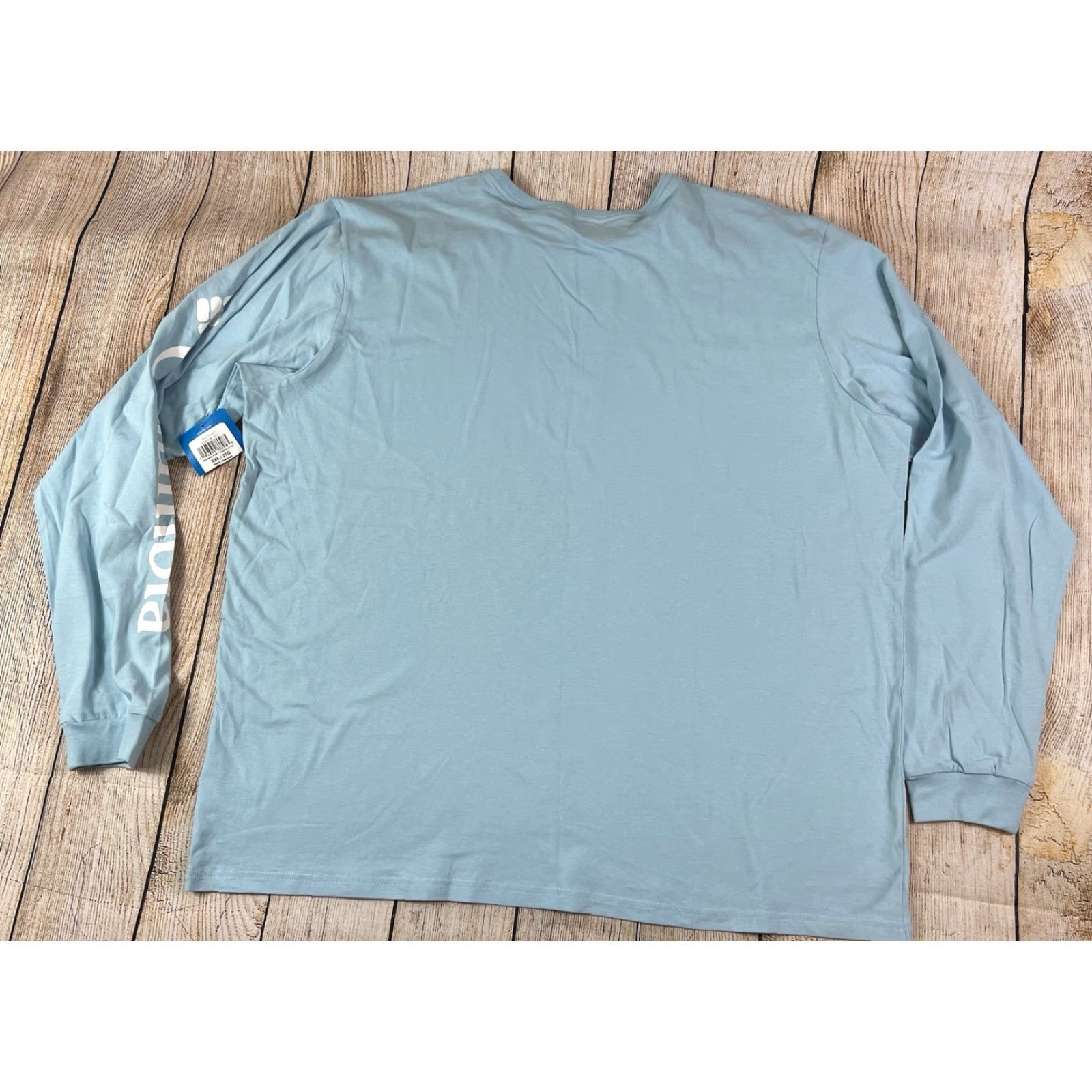 Vintage Columbia Light Blue Longsleeve Button-Up Shirt 2XL Mens Regular Solid Long Sleeve Pullover Blue Mens Size US XXL / EU 58 / 5 - 2 Thumbnail