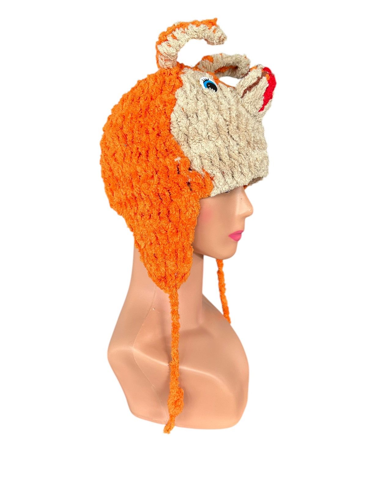 Japanese Brand × Kapital × Vintage Rare Crochet Knitted Bunny Beanie Hats Size ONE SIZE - 4 Thumbnail