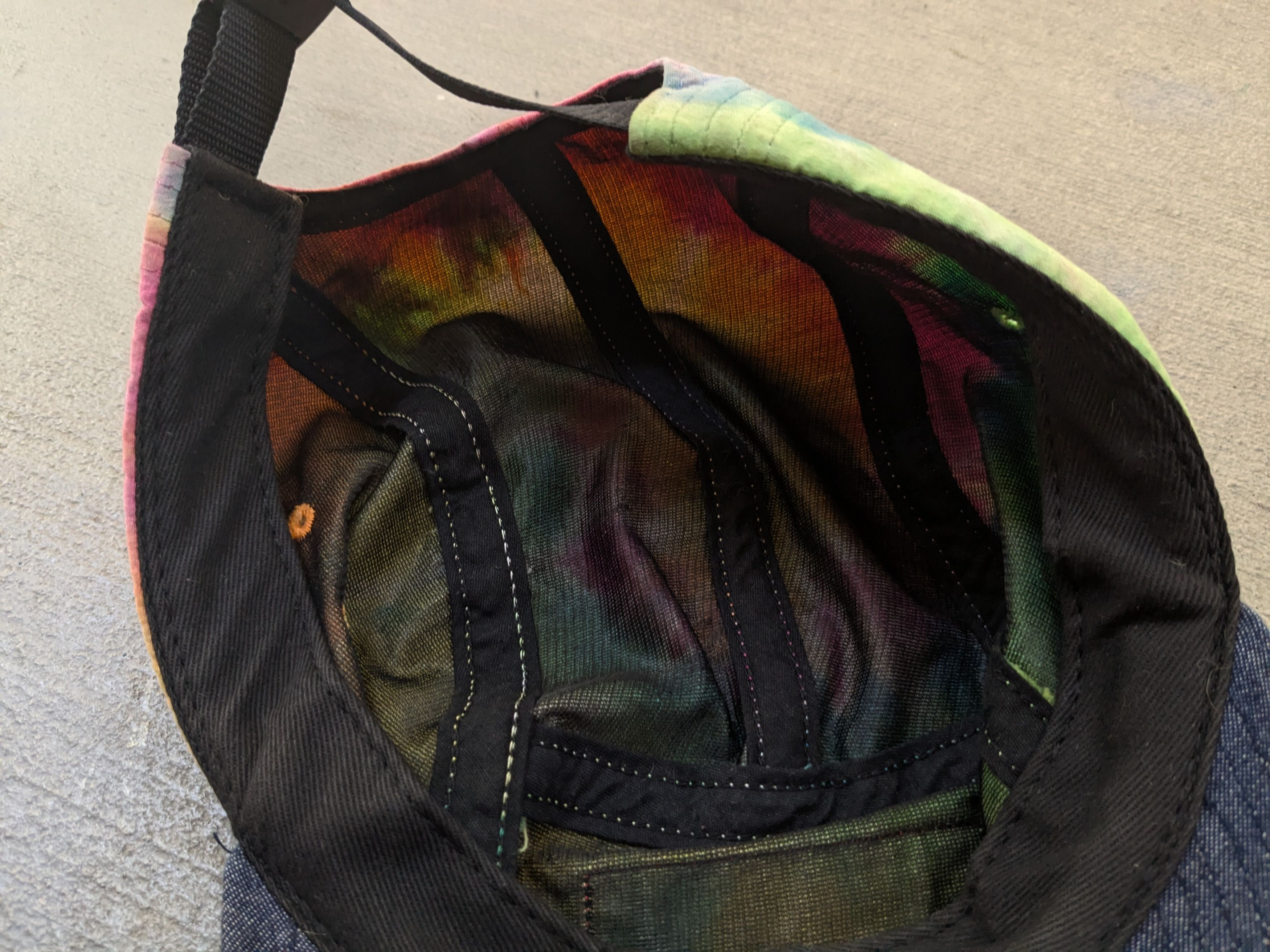 Supreme Supreme Tie Dye Camp Cap 5 Panel Rainbow Denim SS13 Size ONE SIZE - 11 Thumbnail