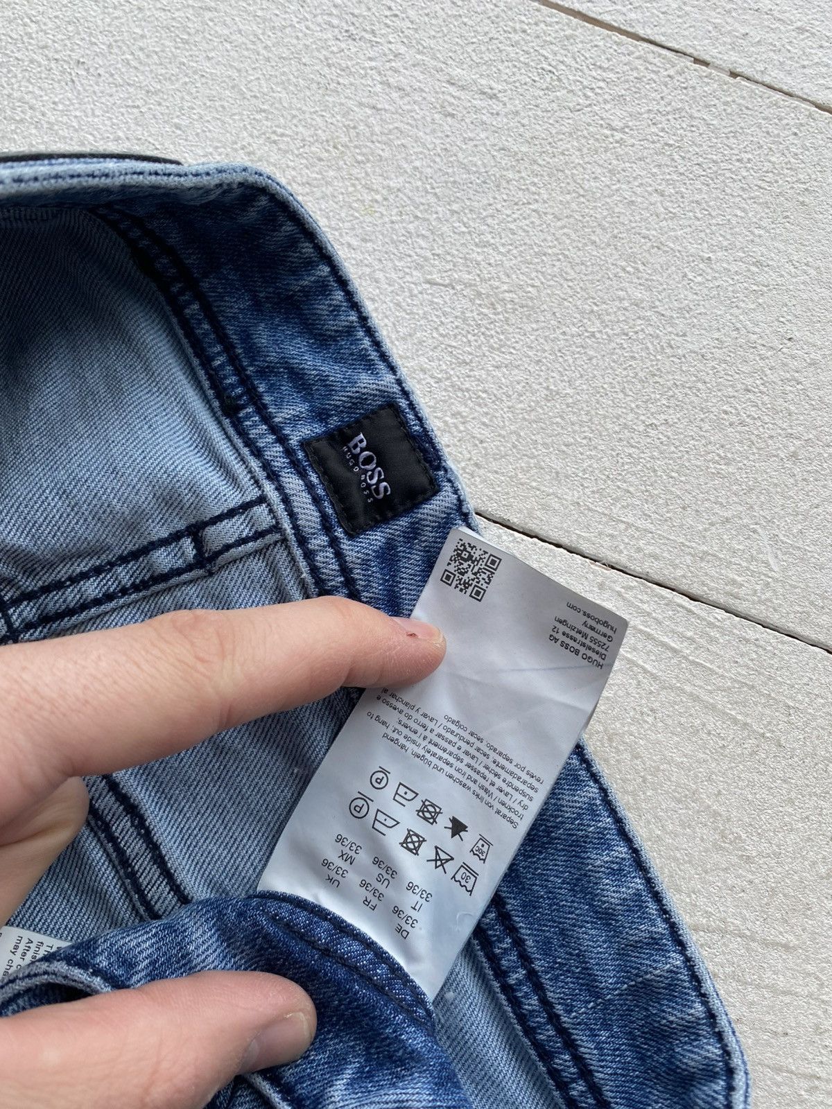 Hugo Boss 00s BOSS Hugo Boss Slim Fit Blue Jeans Light Wash Denim Size US 32 / EU 48 - 5 Thumbnail