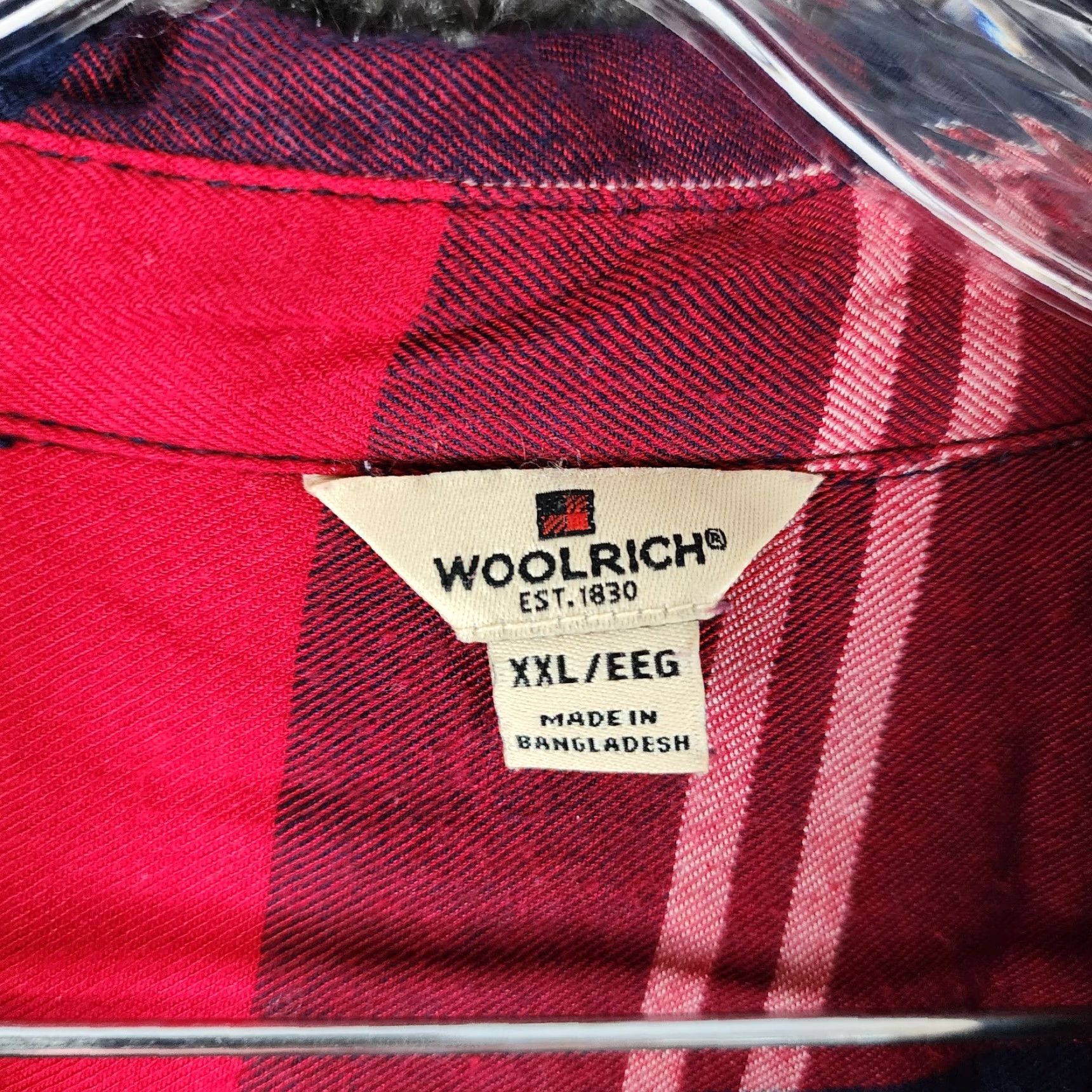 Vintage Woolrich Button-Up Shirt - Plaid Long Sleeve - Women - 2XL - Red/Blue Size XXL / US 16-18 / IT 52-54 - 4 Thumbnail