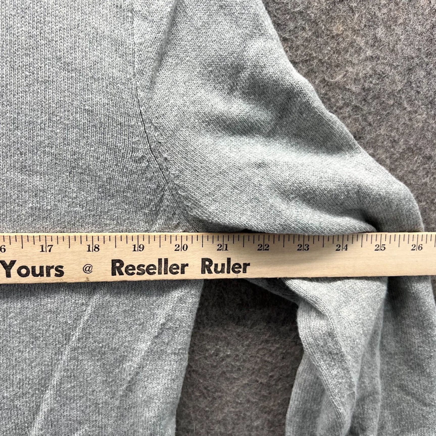 J.Crew VINTAGE J.CREW Sweater Mens Medium Gray Quarter Zip Organic Fleece Pullover Chunky Knit Mock Neck Long Sleeve Size US M / EU 48-50 / 2 - 5 Thumbnail