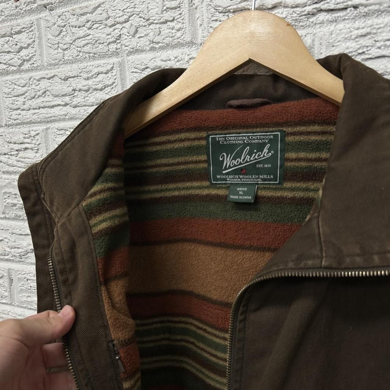 Woolrich Woolen Mills Woolrich Dorrington Brown Canvas Shell Fleece Blanket Lined Size US XL / EU 56 / 4 - 4 Thumbnail
