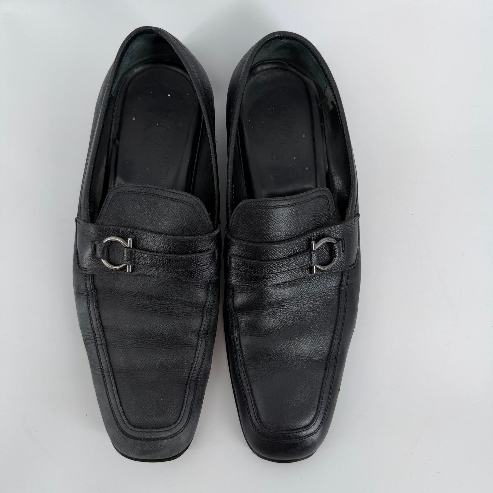 Salvatore Ferragamo Salvatore Ferragamo Men Size 9.5 Black Leather Horsebit Loa Size US 9.5 / EU 42-43 - 2 Thumbnail