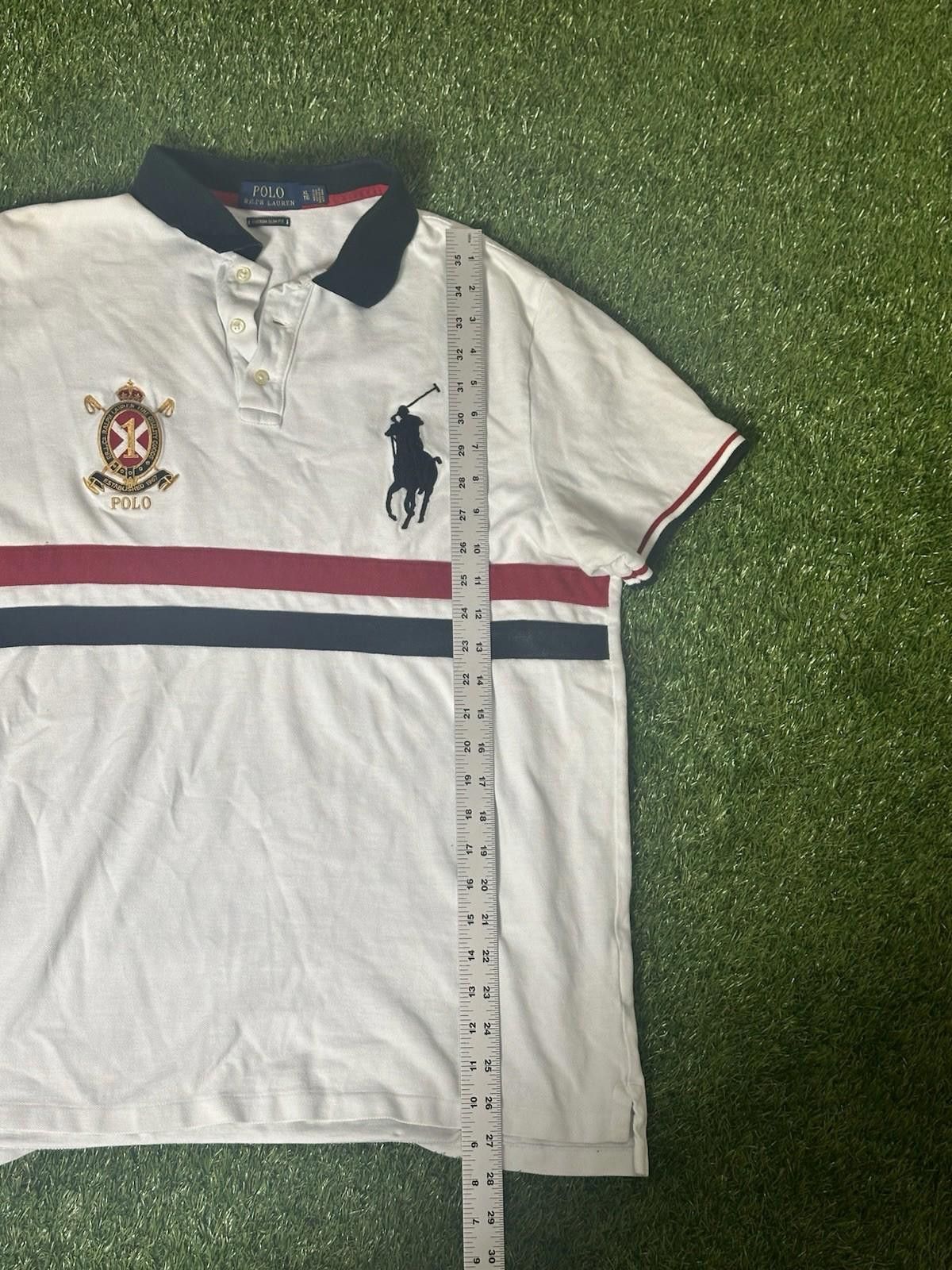 Polo Ralph Lauren Polo Ralph Lauren White Custom Slim Fit XL Size US XL / EU 56 / 4 - 2 Thumbnail