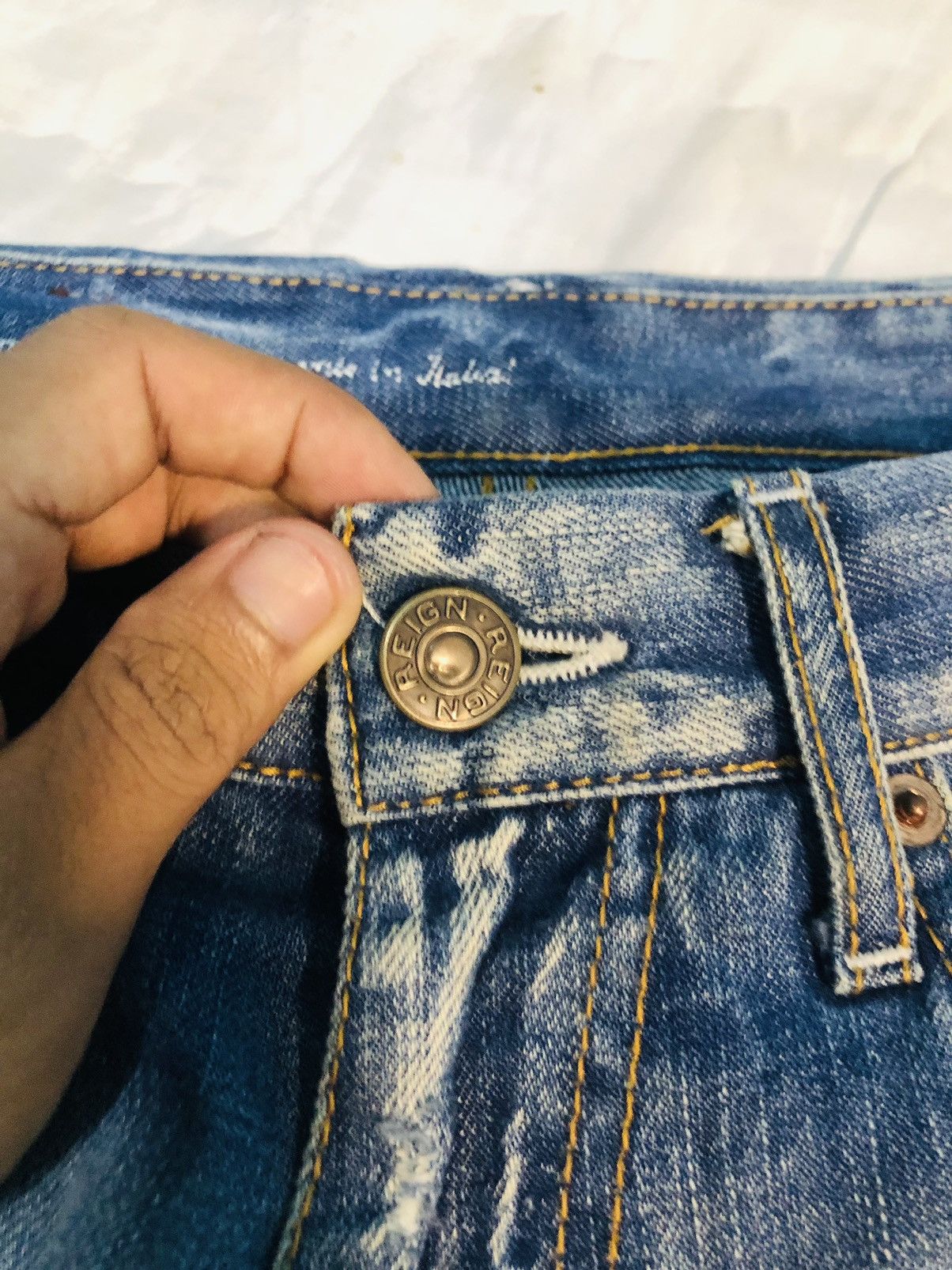 Reign + Storm × Vintage Reign Studio Distressed Denim (3) Size US 30 / EU 46 - 9 Thumbnail