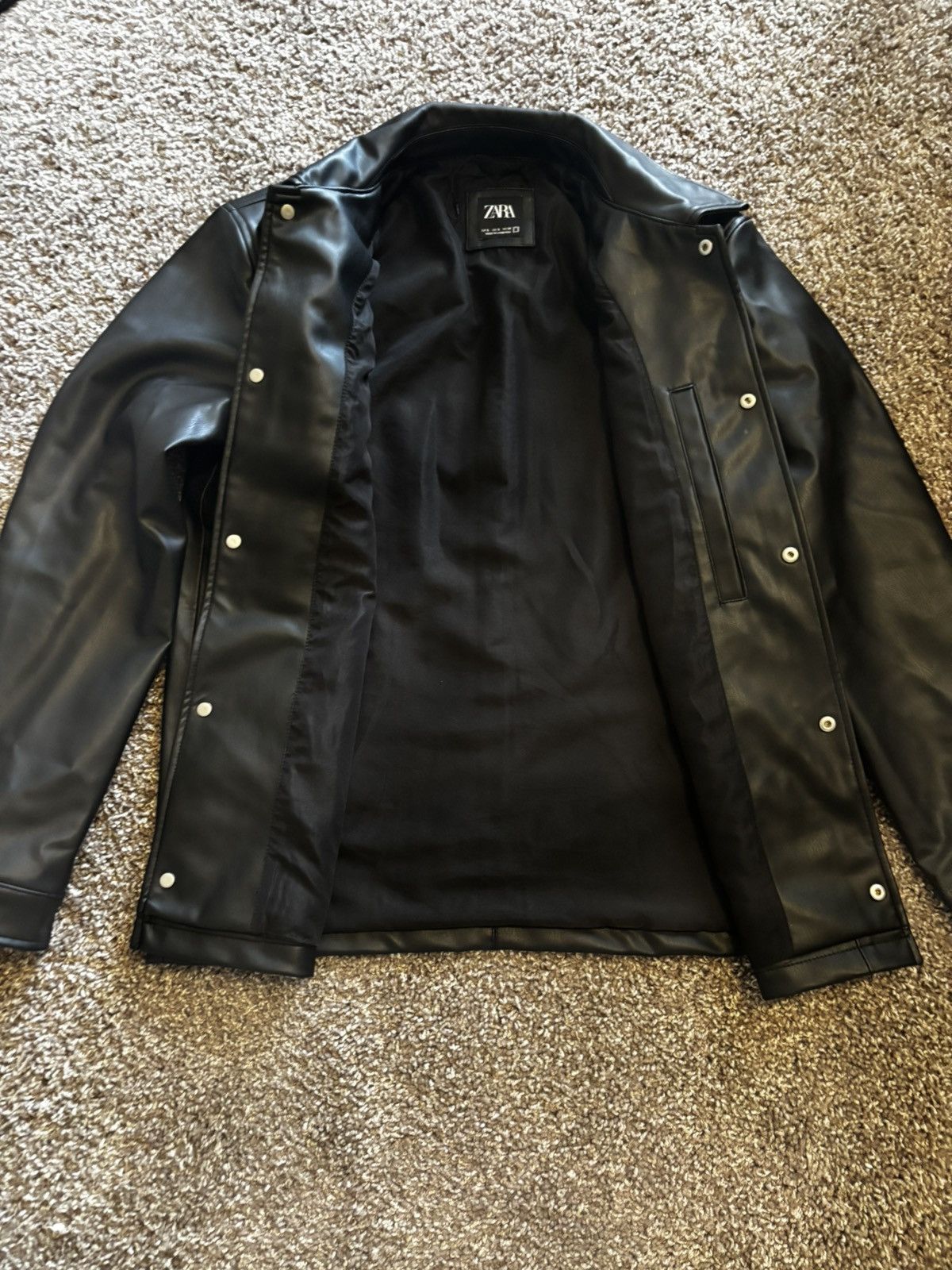Zara ZARA Man Faux Leather Jacket Size US S / EU 44-46 / 1 - 1 Thumbnail