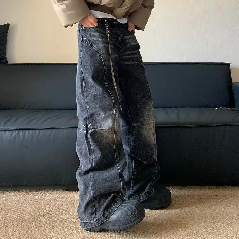 Designer × Japanese Brand Faded wash vintage baggy casual jeans Size US 33 - 2 Thumbnail