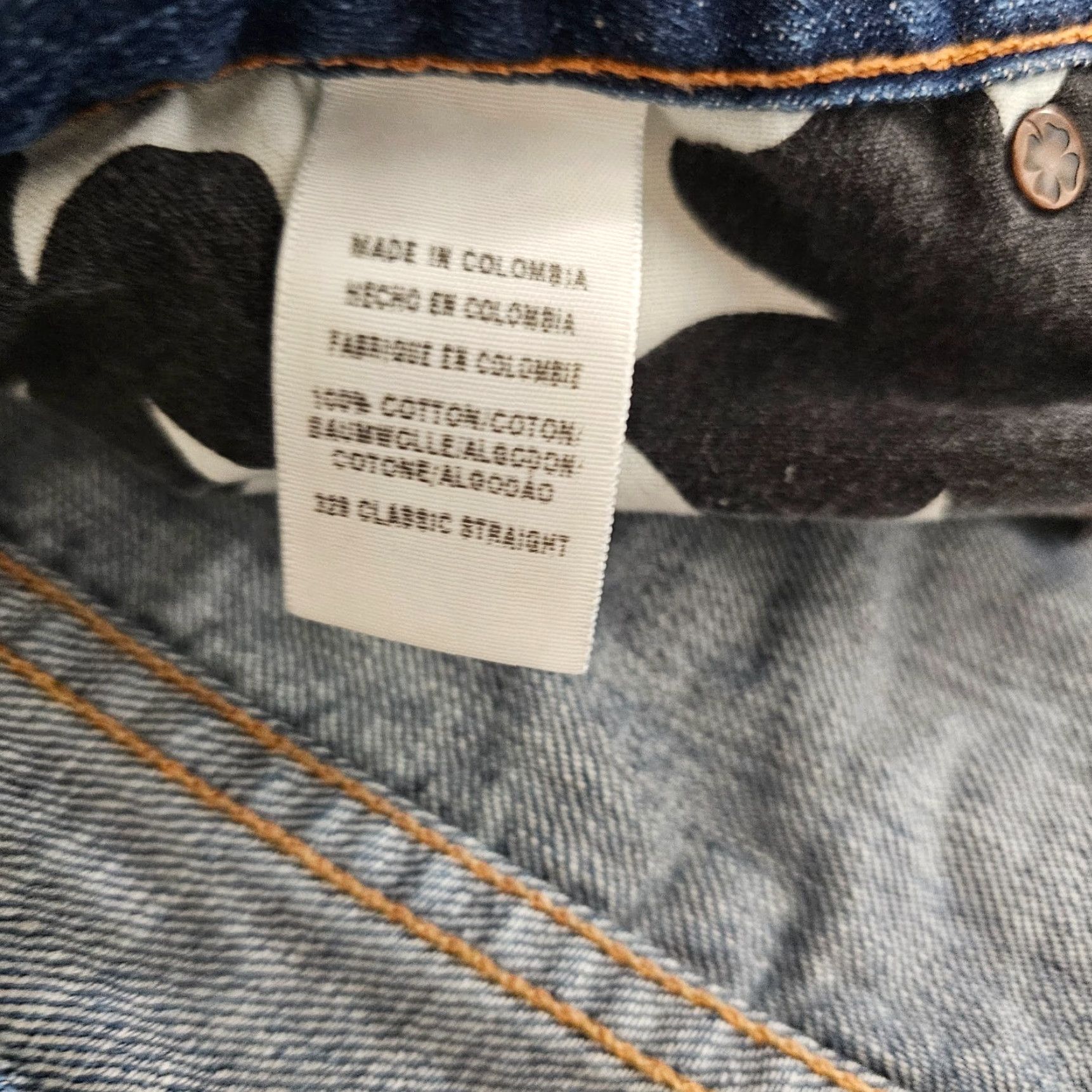 Lucky Brand Lucky Brand Jeans Men's 42x32 Straight Fit Blue Denim Casual Fashion Size US 42 / EU 58 - 4 Thumbnail